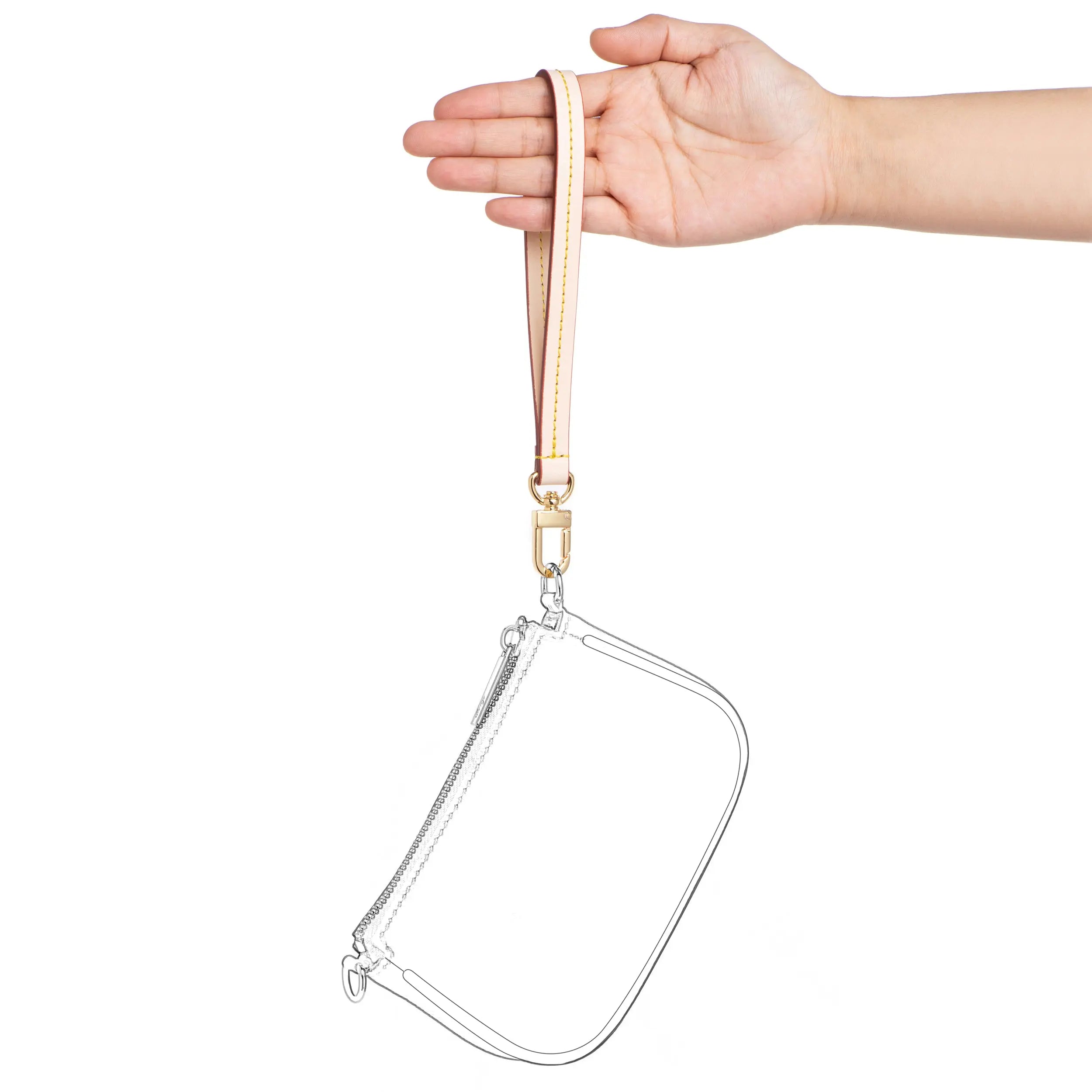 Genuine leather wristlet Strap dressupyourpurse