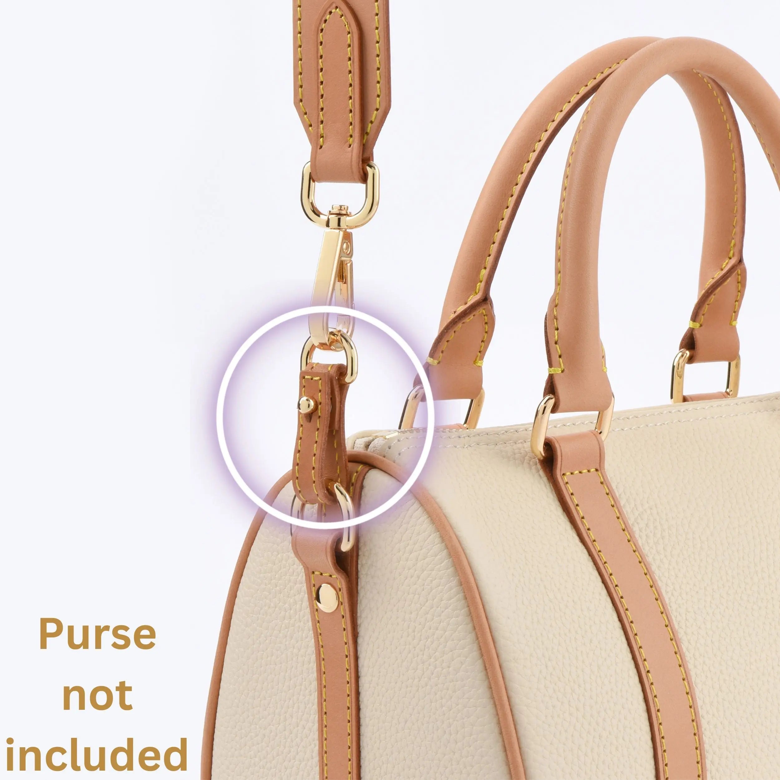 Pair of Vachetta Side extender for Small bags - 5 Colors dressupyourpurse