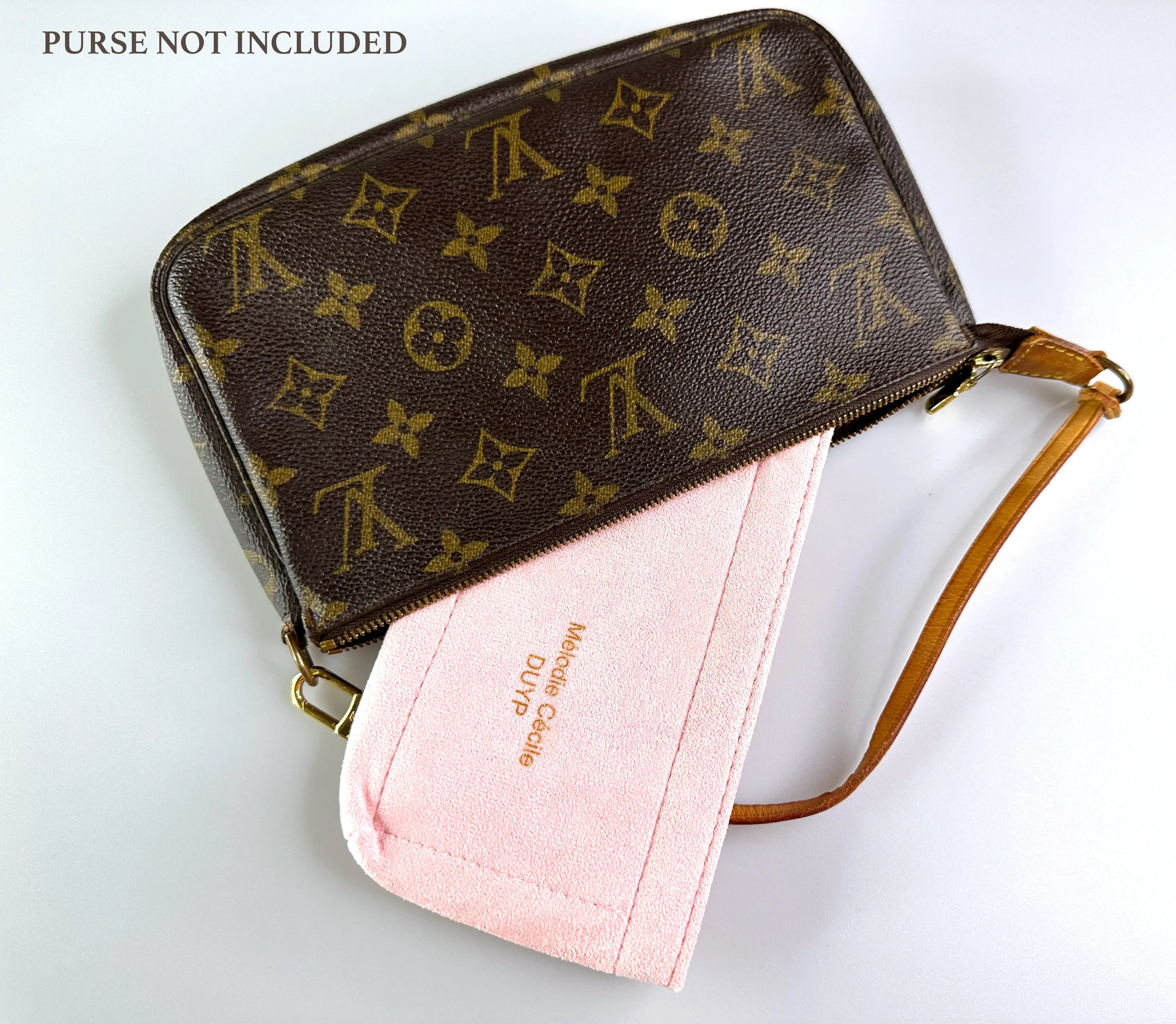 Cotton Suede Organizer for Pochette accessoires and mini pochette - 4 colors dressupyourpurse