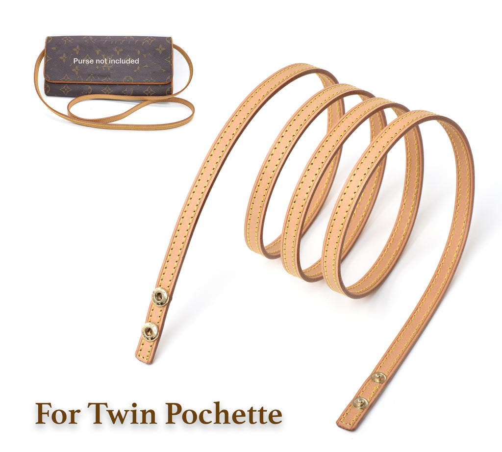 Honey Patina Vachetta Leather Button Snaps Strap for Twin Pochette (Re –  dressupyourpurse