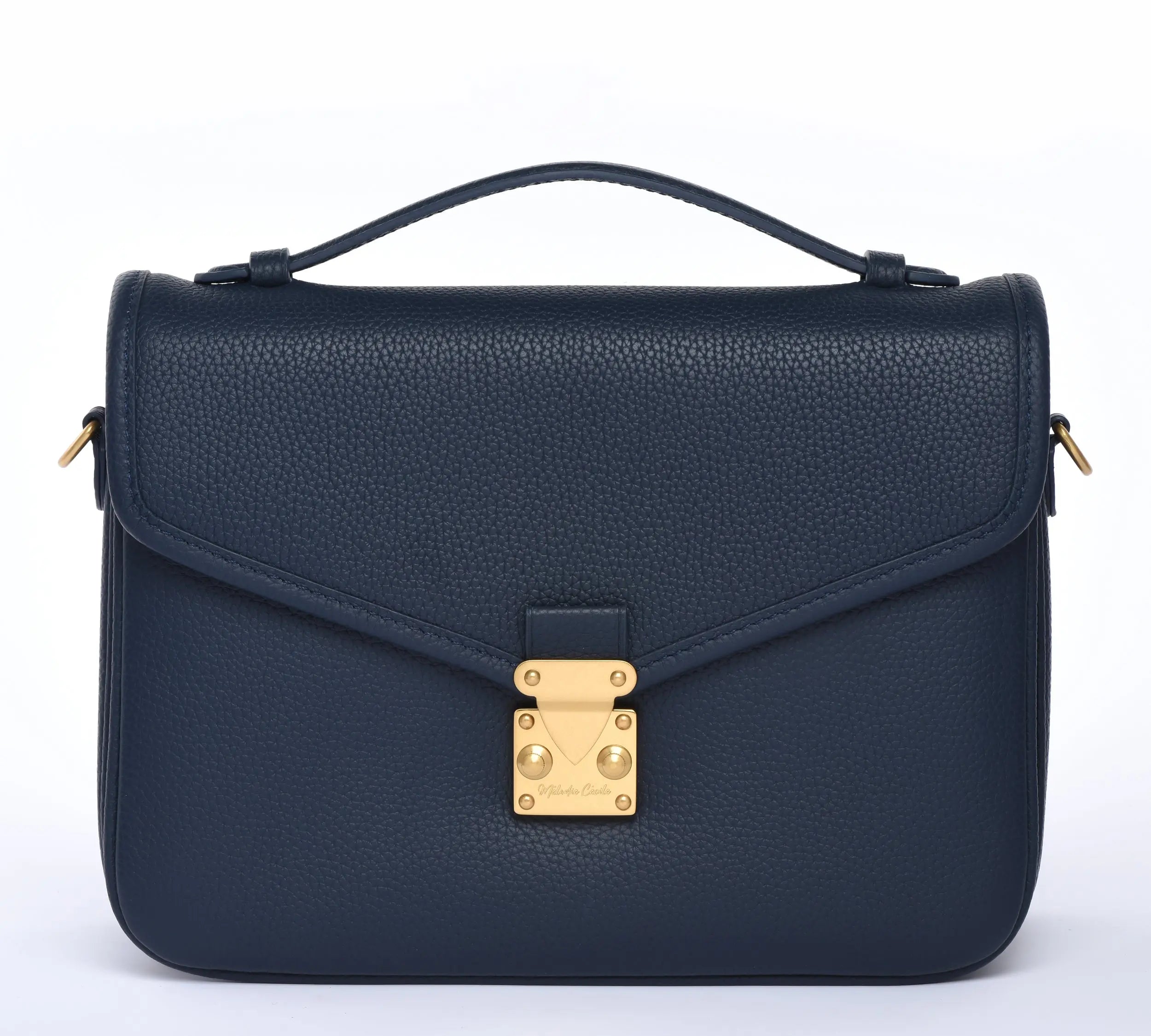 "Navy" Togo Leather - "Paris15" Satchel Crossbody bag dressupyourpurse