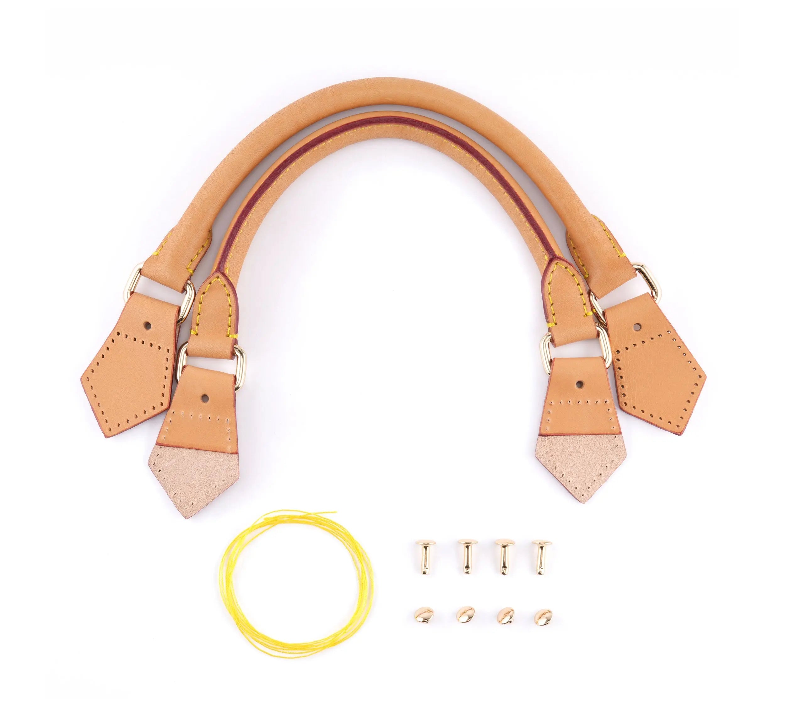 Pair of Honey Vachetta Leather Handles Replacement for Speedy's dressupyourpurse