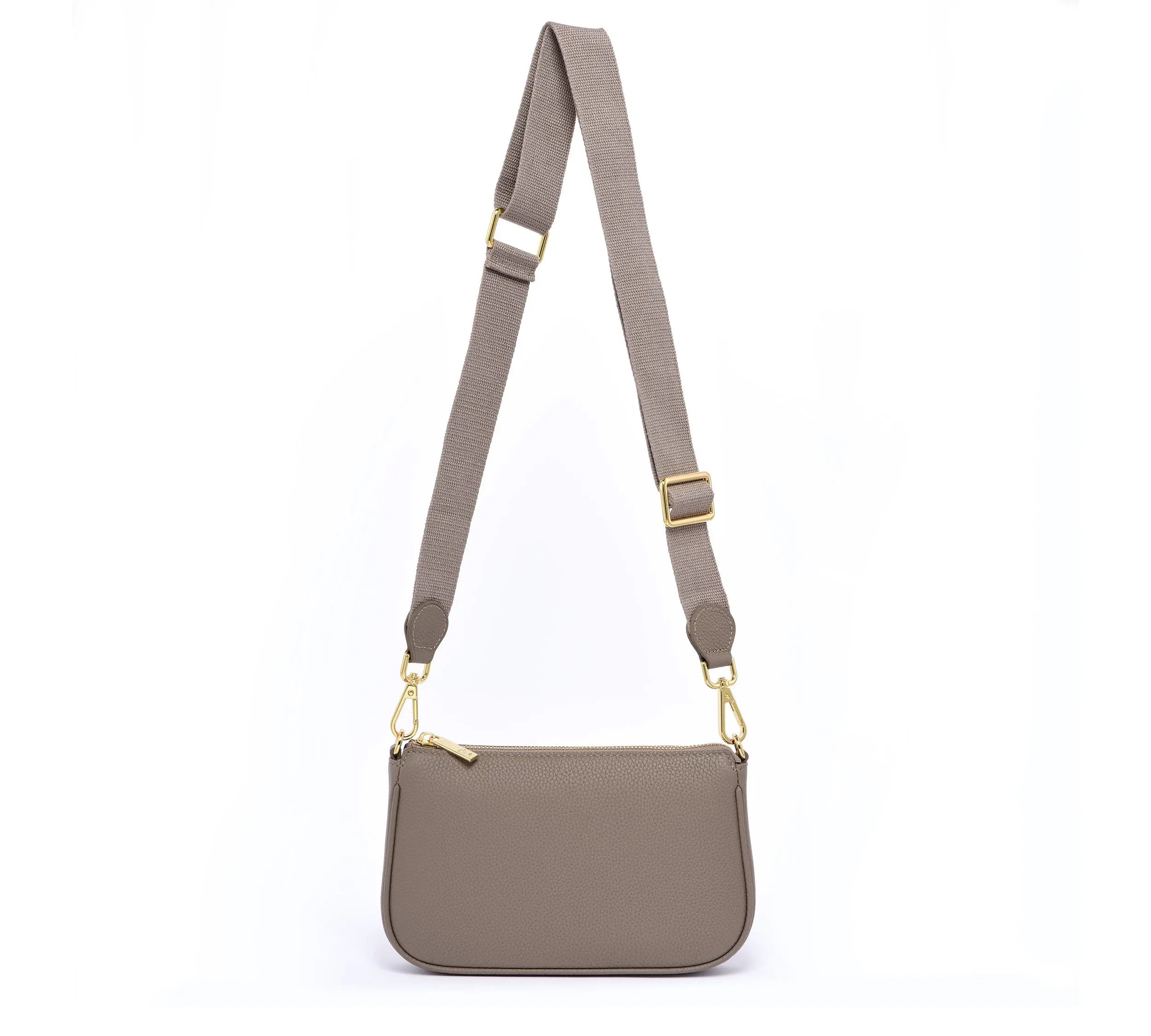 HCC X DUYP - Medium pochette - Taupe Grained Leather dressupyourpurse