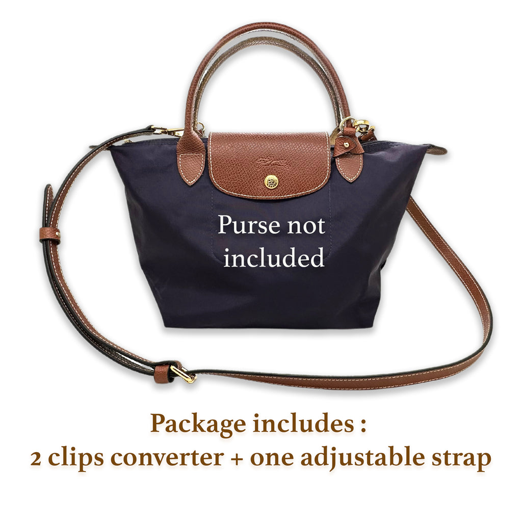 Leather Crossbody Conversion Kit for Le Pliage Pouch With 