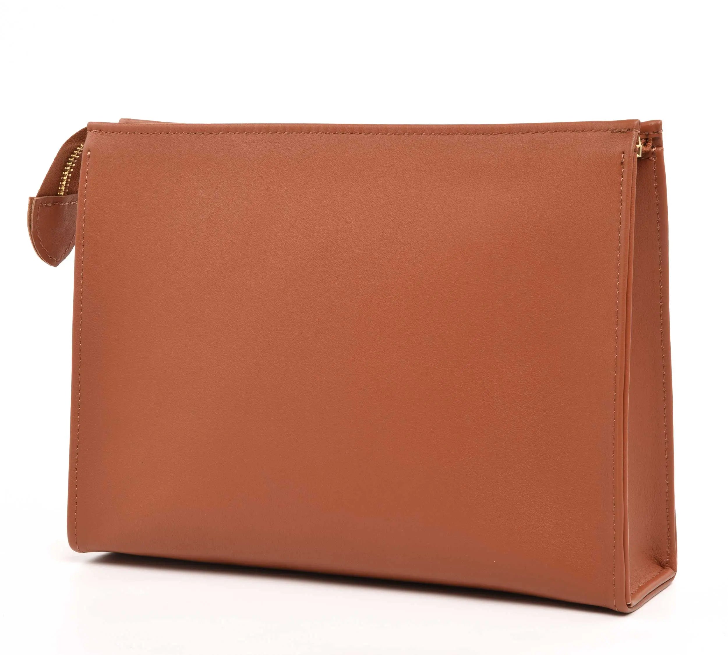 Leather Toiletry Pouch 26 - Brown dressupyourpurse