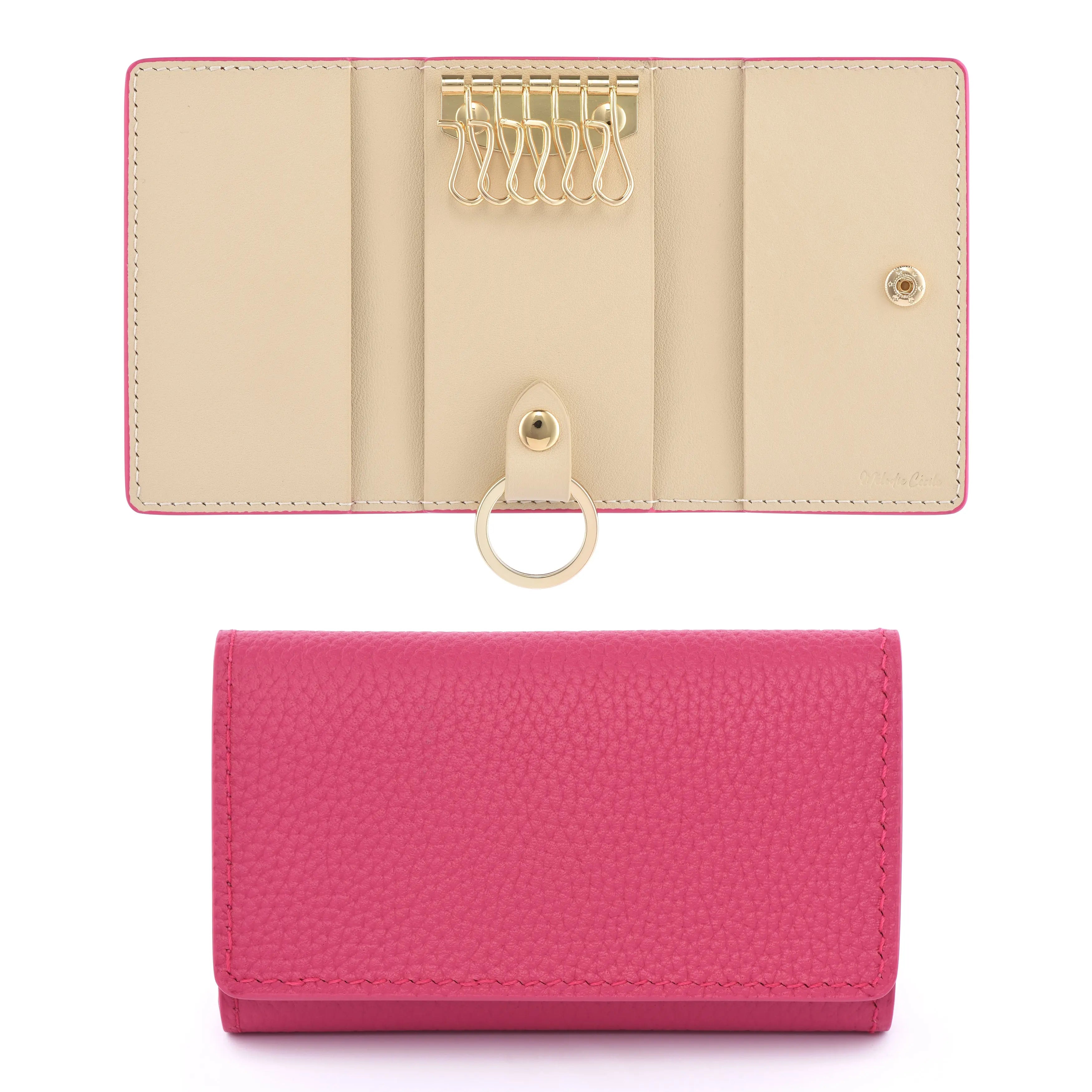 Togo Leather Key Case - 9 COLORS dressupyourpurse