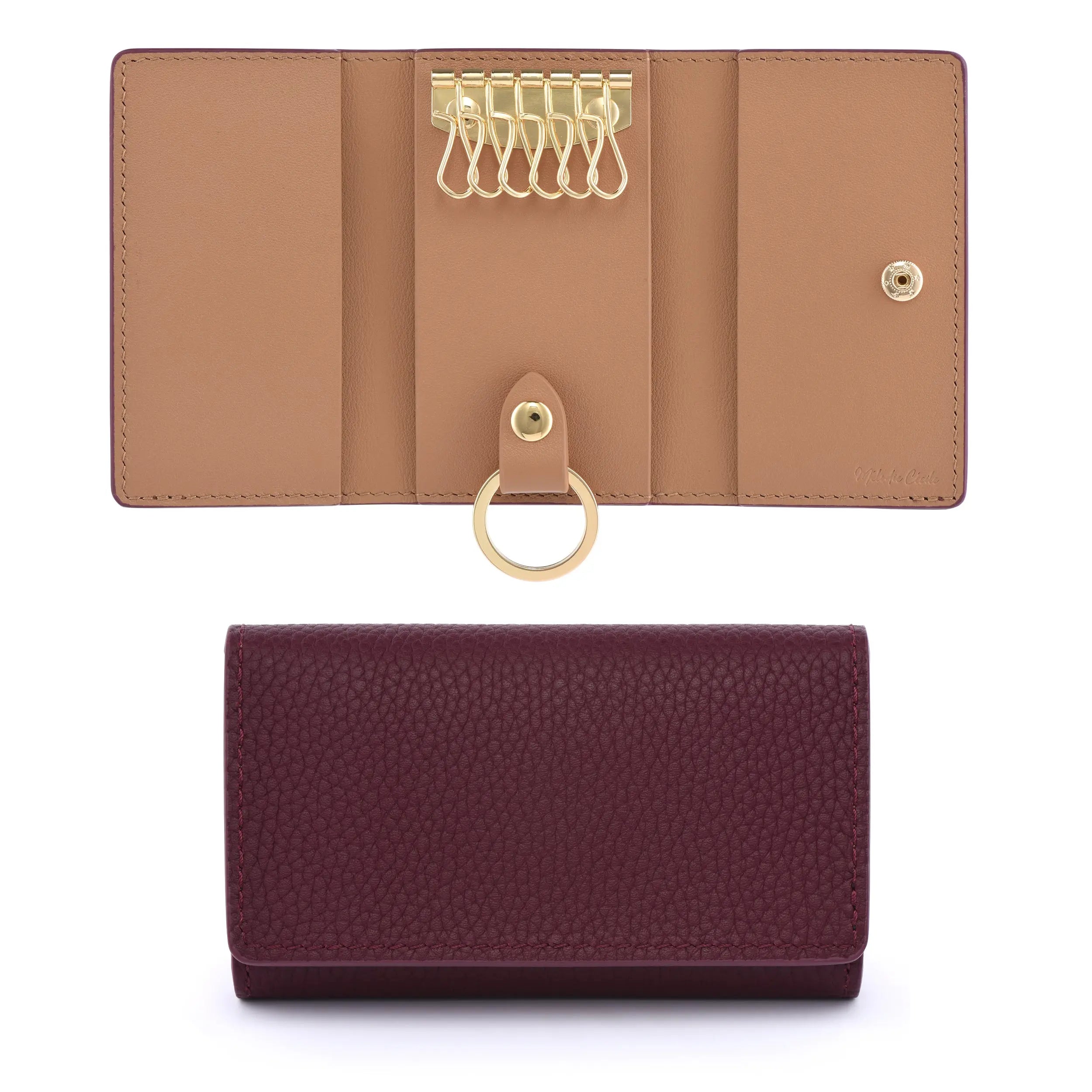 Togo Leather Key Case - 9 COLORS dressupyourpurse