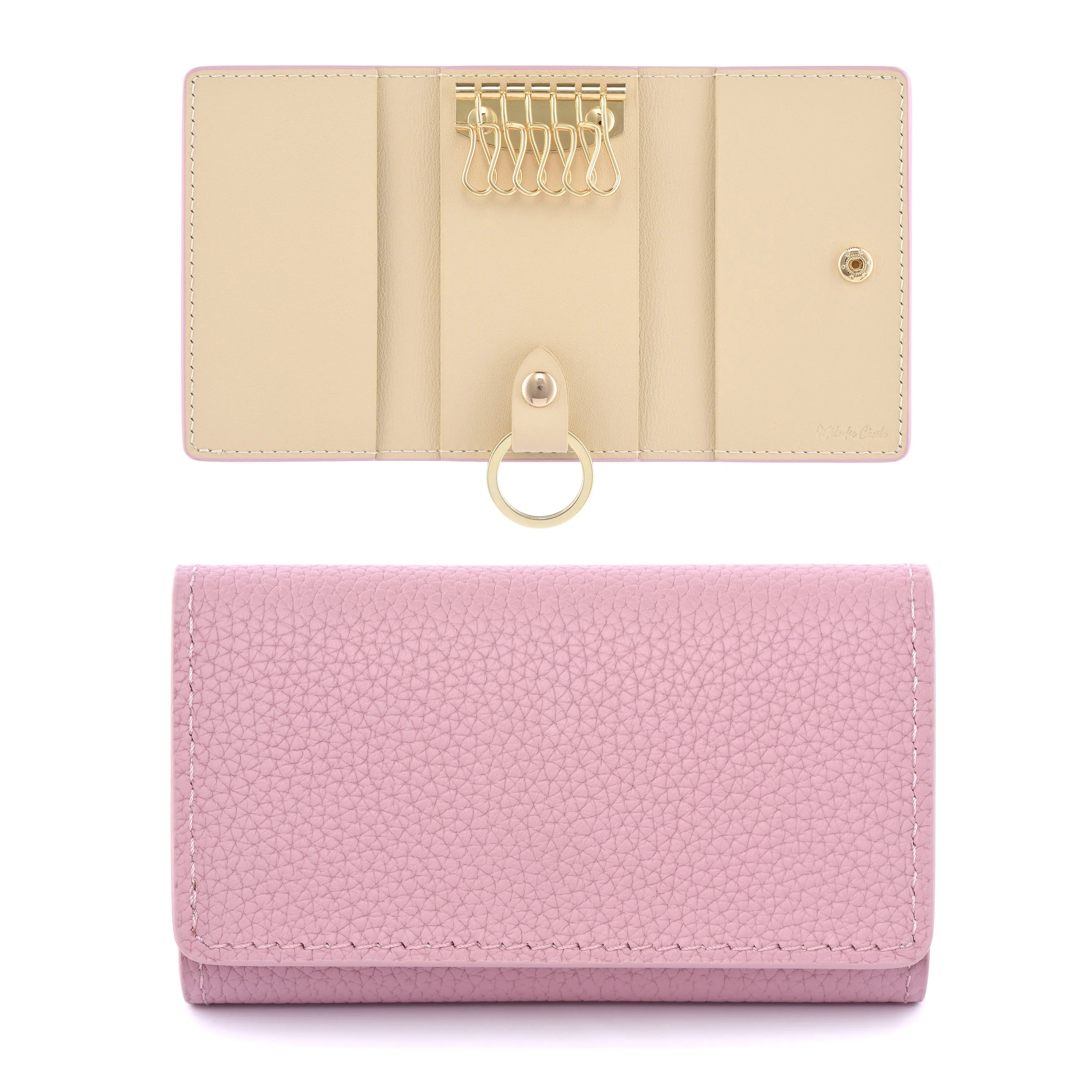 Togo Leather Key Case - 9 COLORS dressupyourpurse