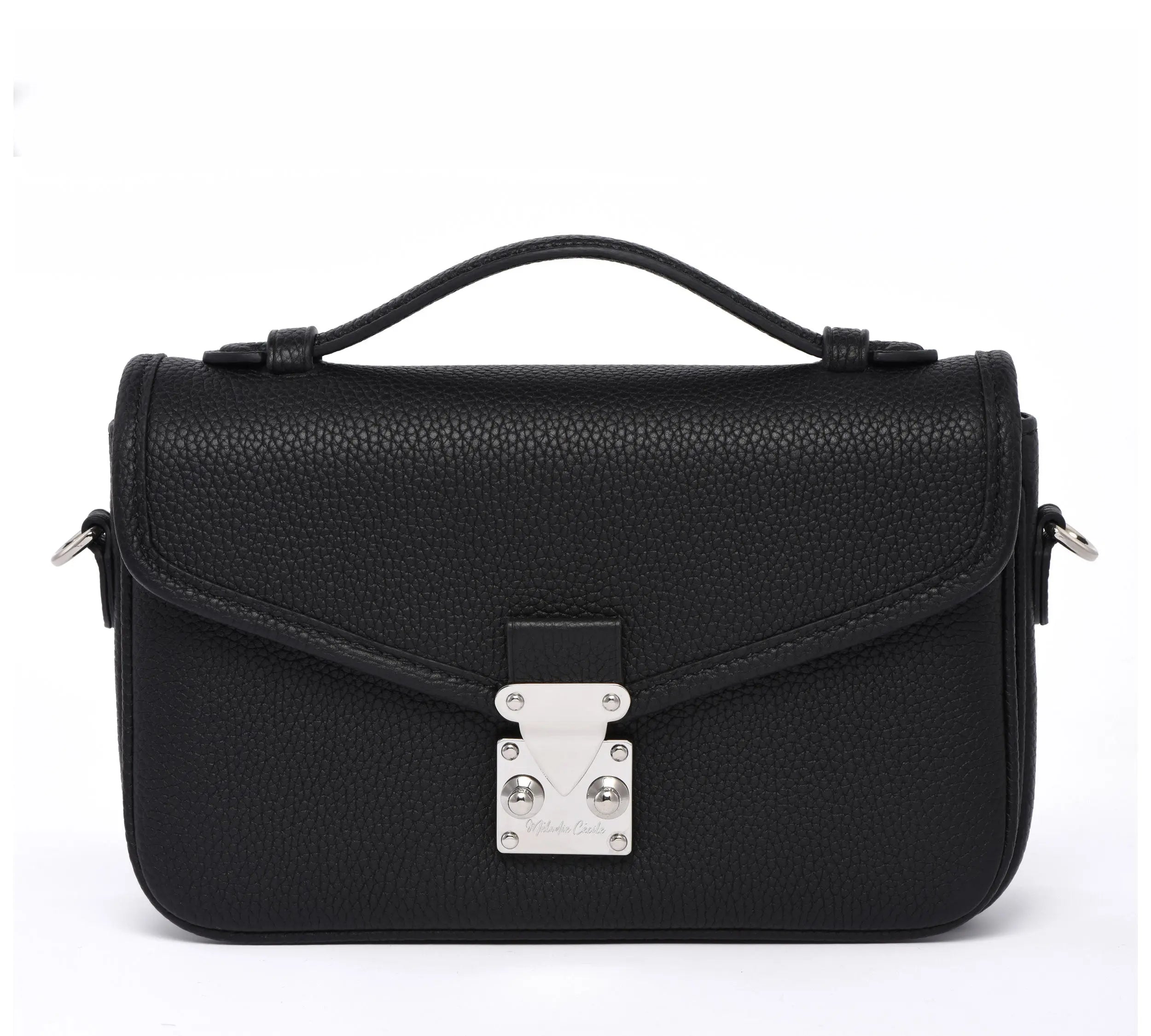 PETIT PARIS 15 - Crossbody bag - Black Togo / Silver Hardware dressupyourpurse