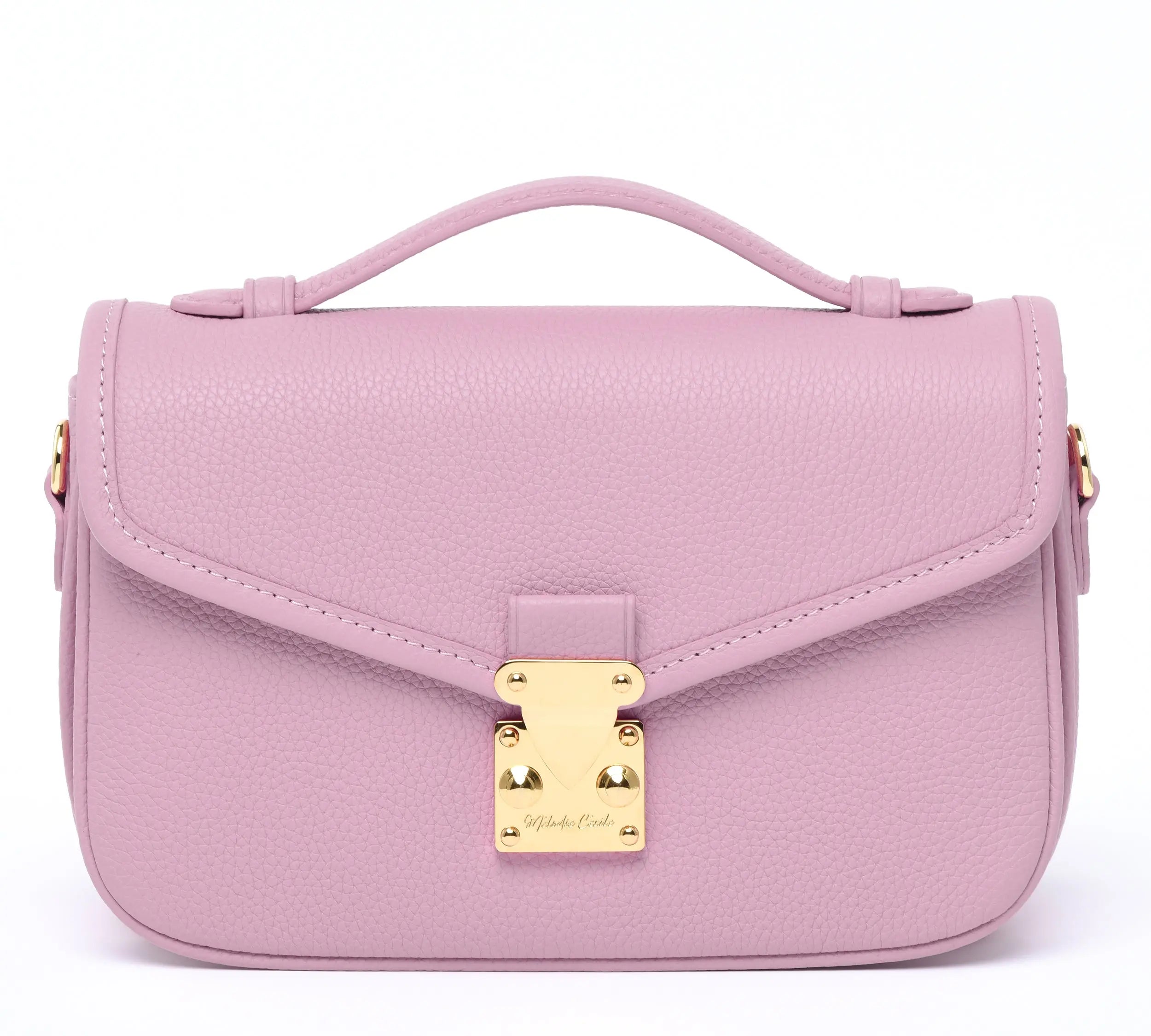 PETIT PARIS 15 - Crossbody bag - DUSTY PINK TOGO / GOLD HARDWARE dressupyourpurse