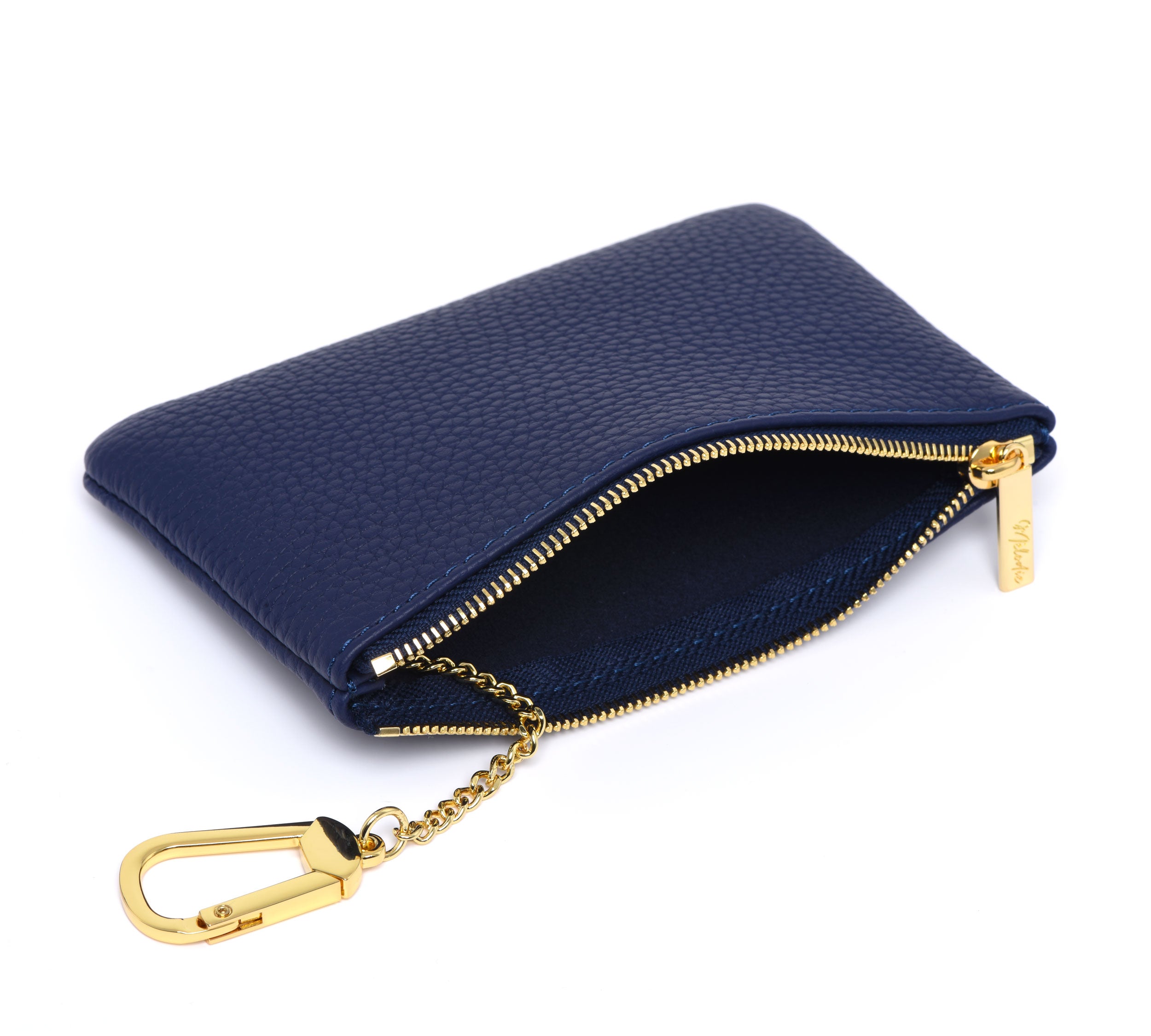 THE "M" Key - Premium Gros-Grain Leather - Indigo Blue