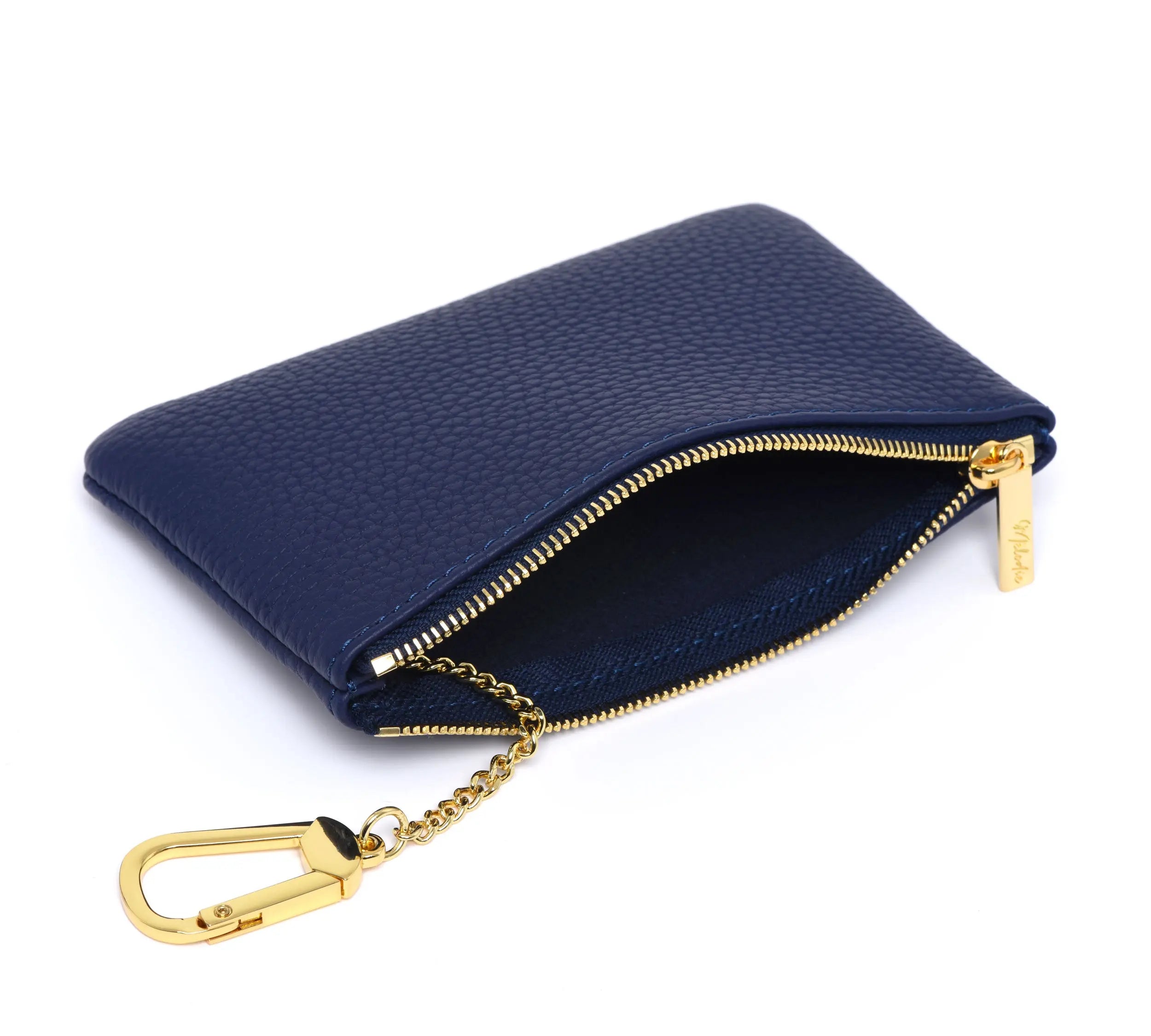 THE "M" Key - Premium Gros-Grain Leather - Indigo Blue dressupyourpurse