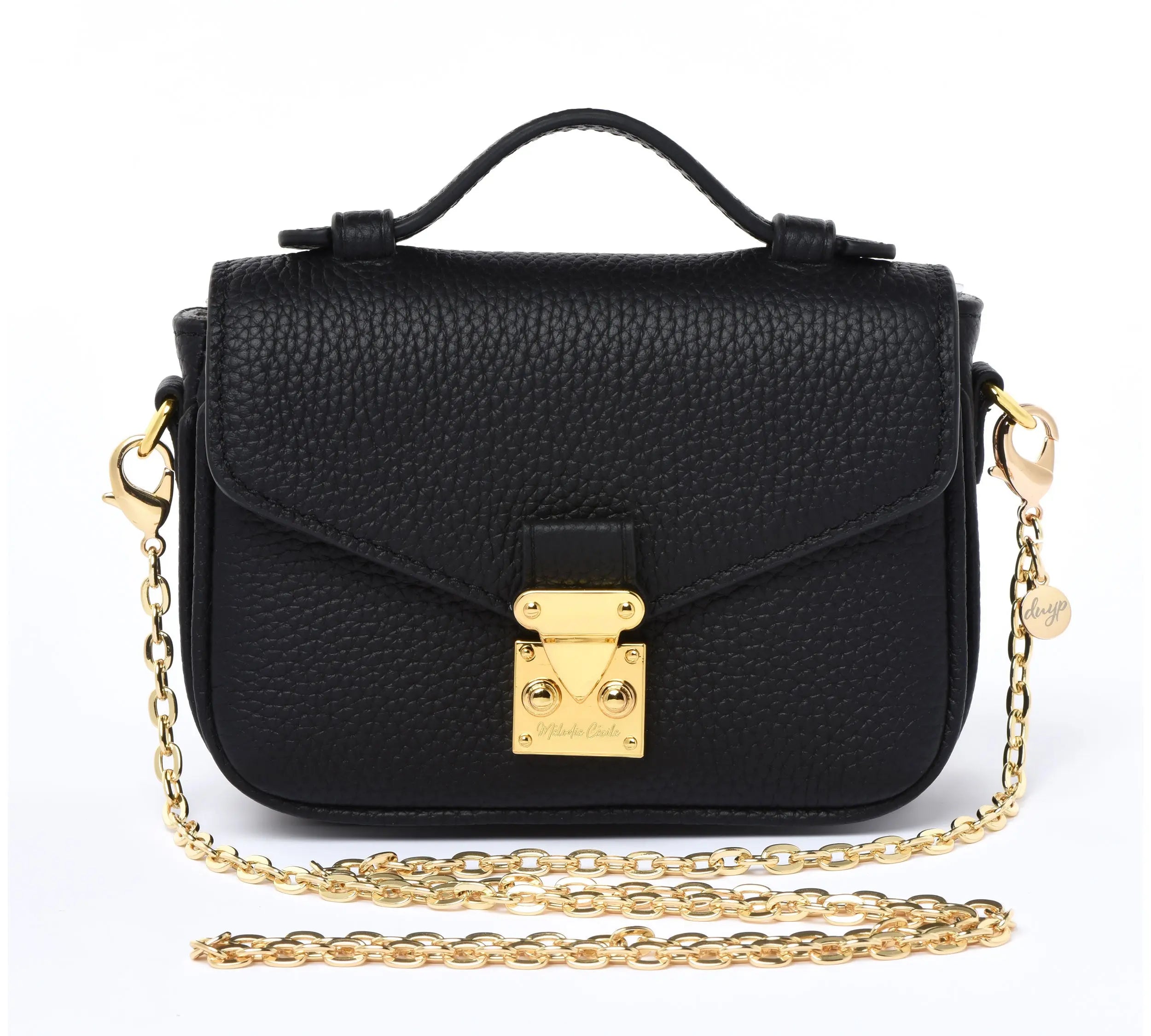 Micro Paris 15 - Togo Leather - Black dressupyourpurse