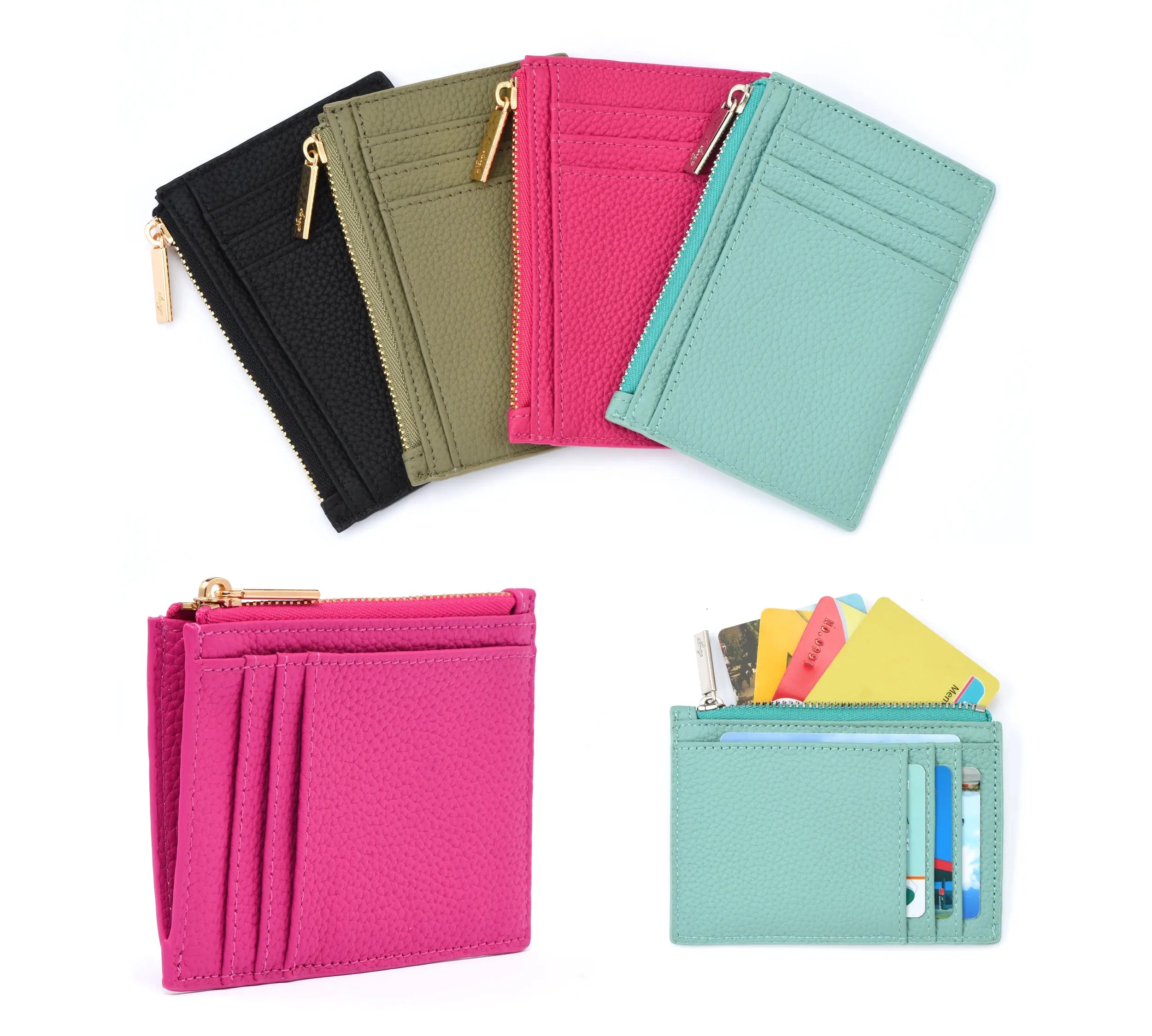 Togo Leather Zipped Card Holder Coin case dressupyourpurse