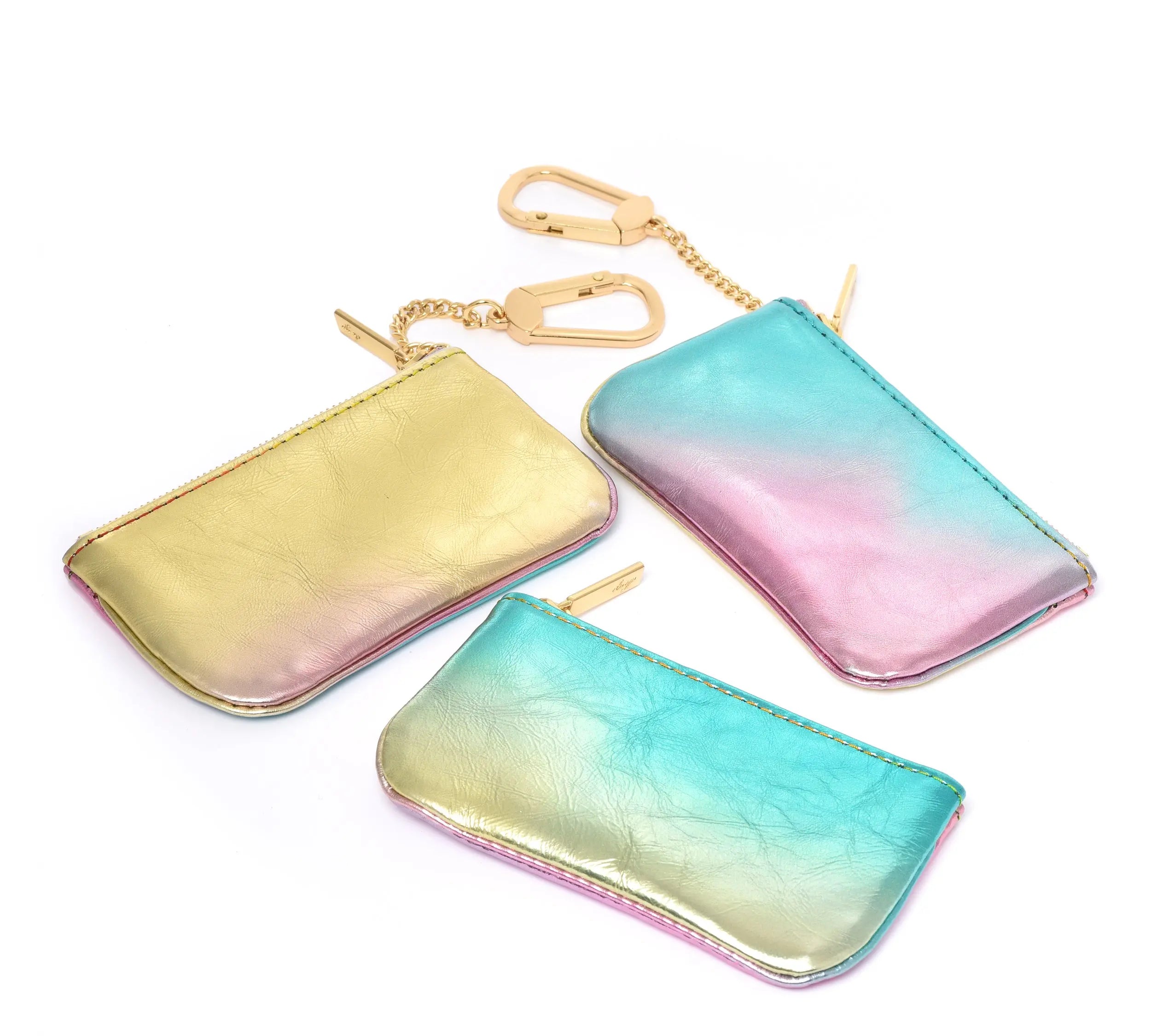 Dream Collection - Lambskin Leather Rainbow Key pouch dressupyourpurse