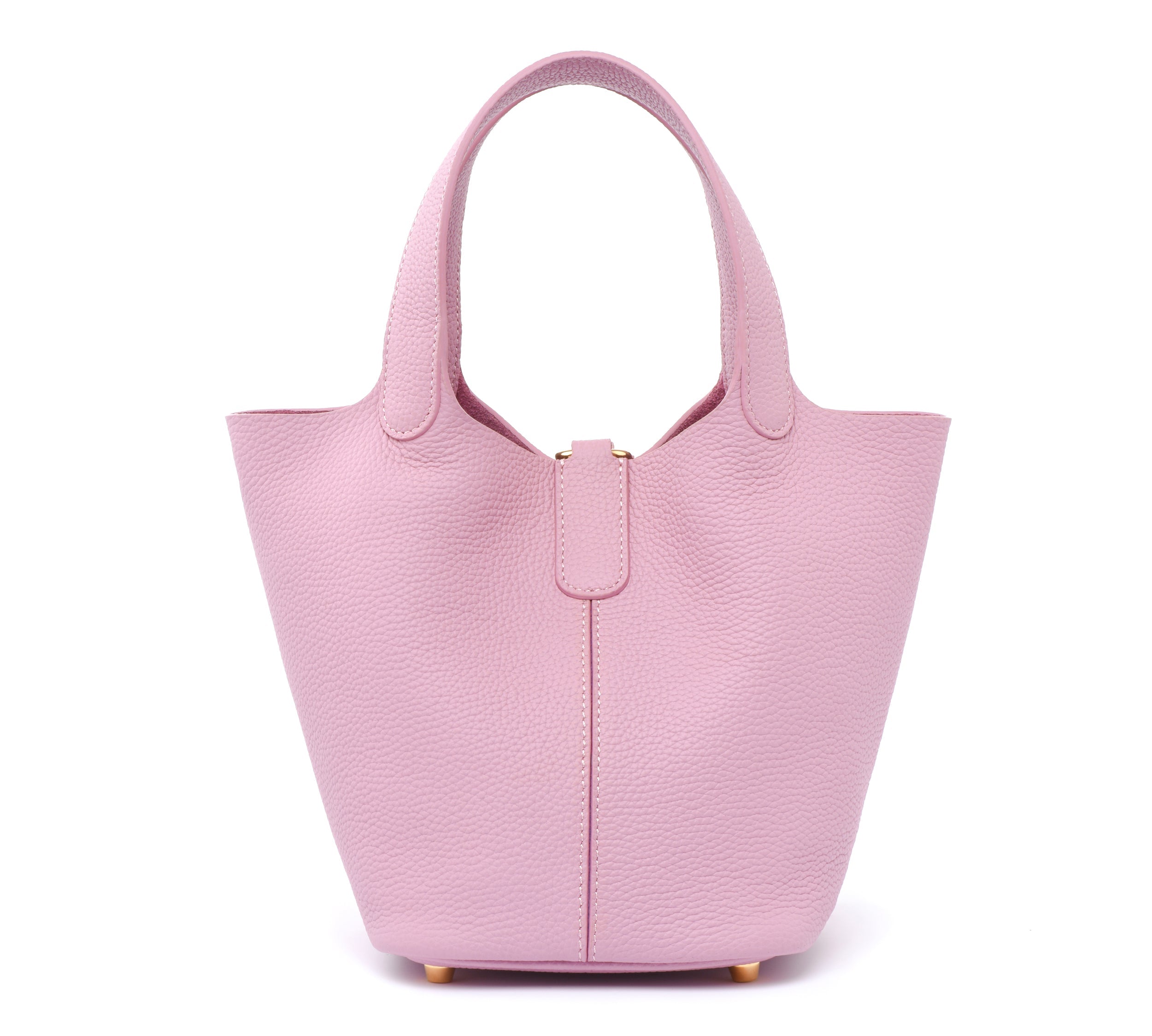 Josette - Versatile Bucket Bag - Grained Cowhide - CREAMY PINK dressupyourpurse