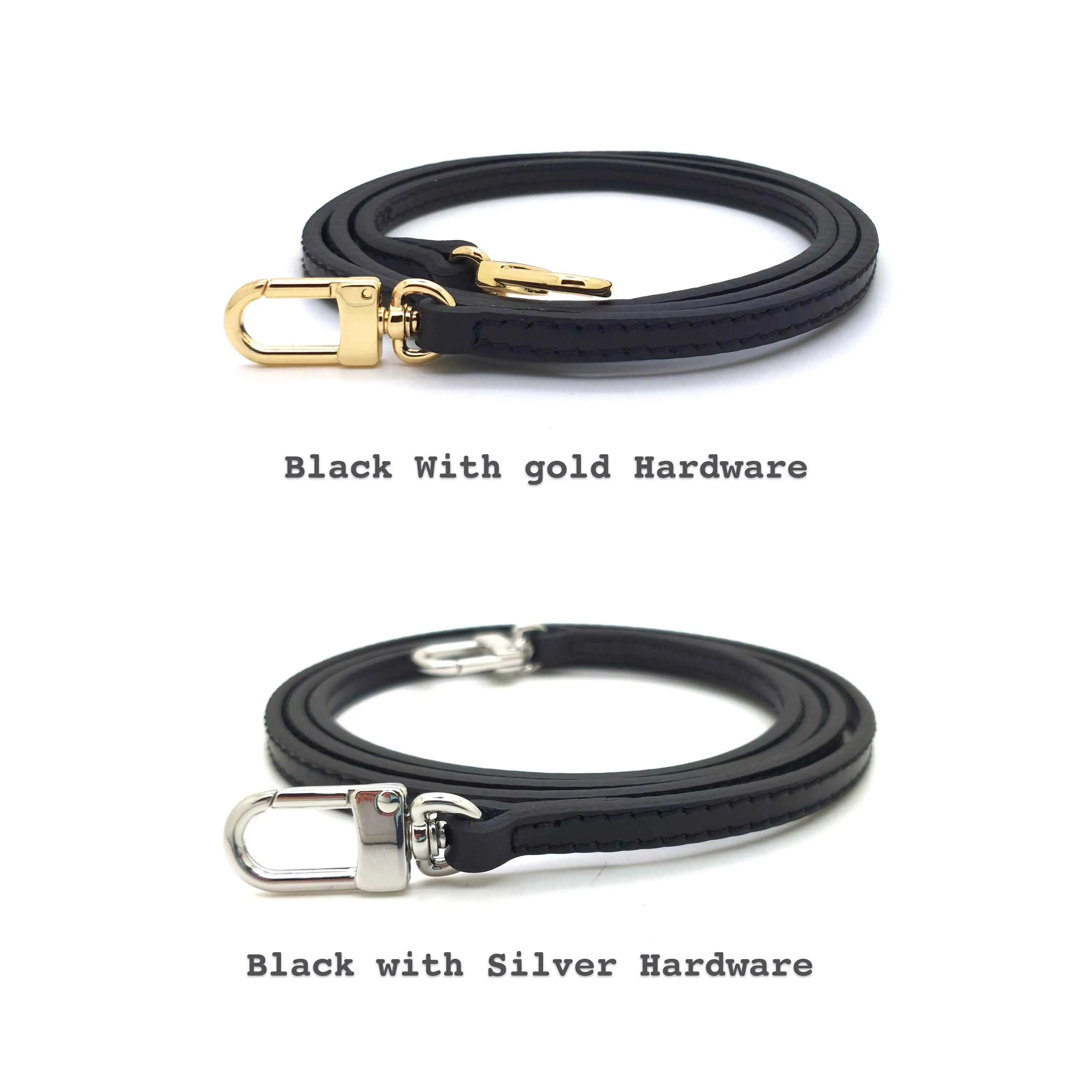 1/4" 7mm genuine leather ultra thin crossbody strap - 7 colors - 6 sizes dressupyourpurse