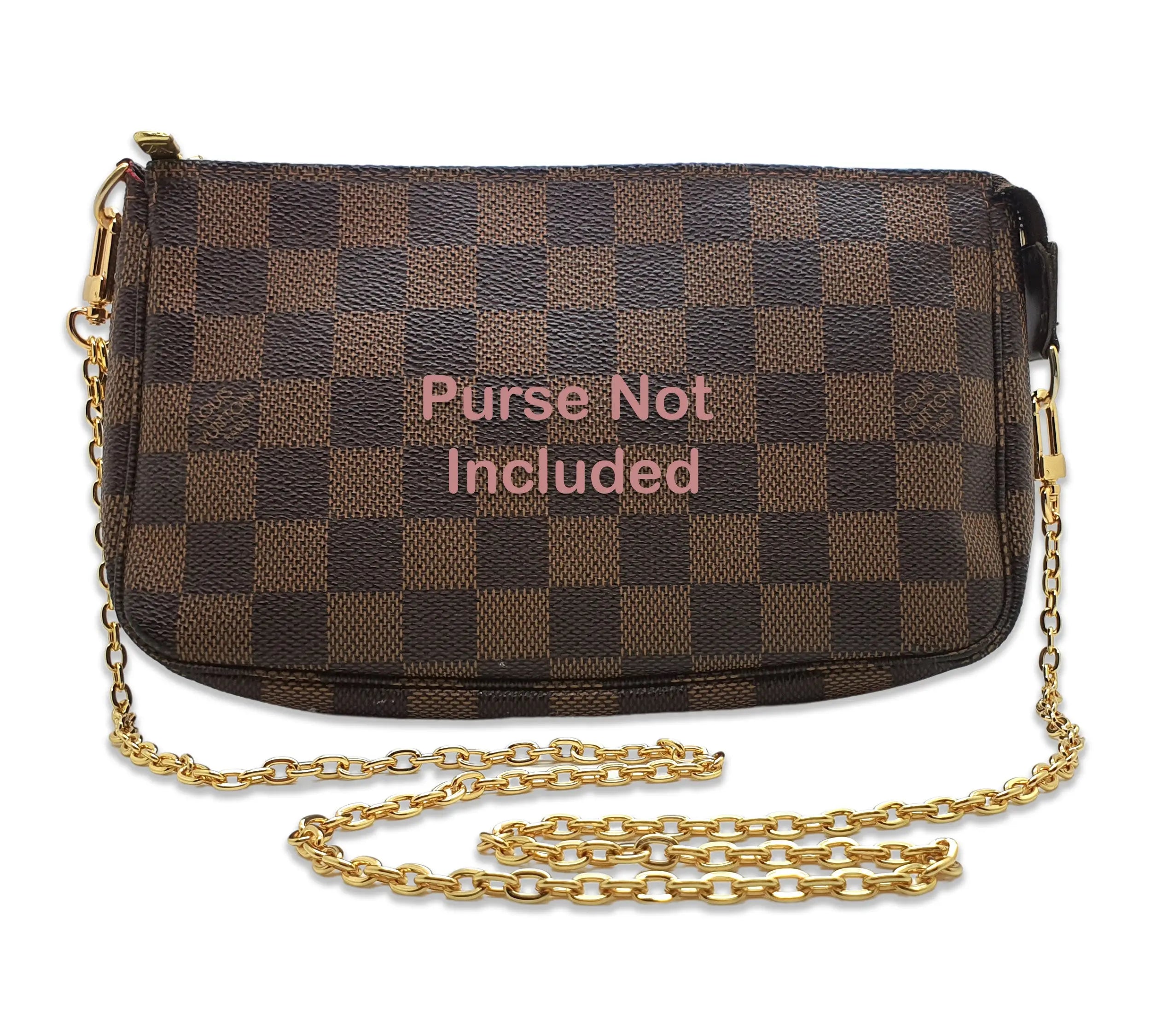 Gold Metal Crossbody Oval Chain from 90 to 140 cm dressupyourpurse