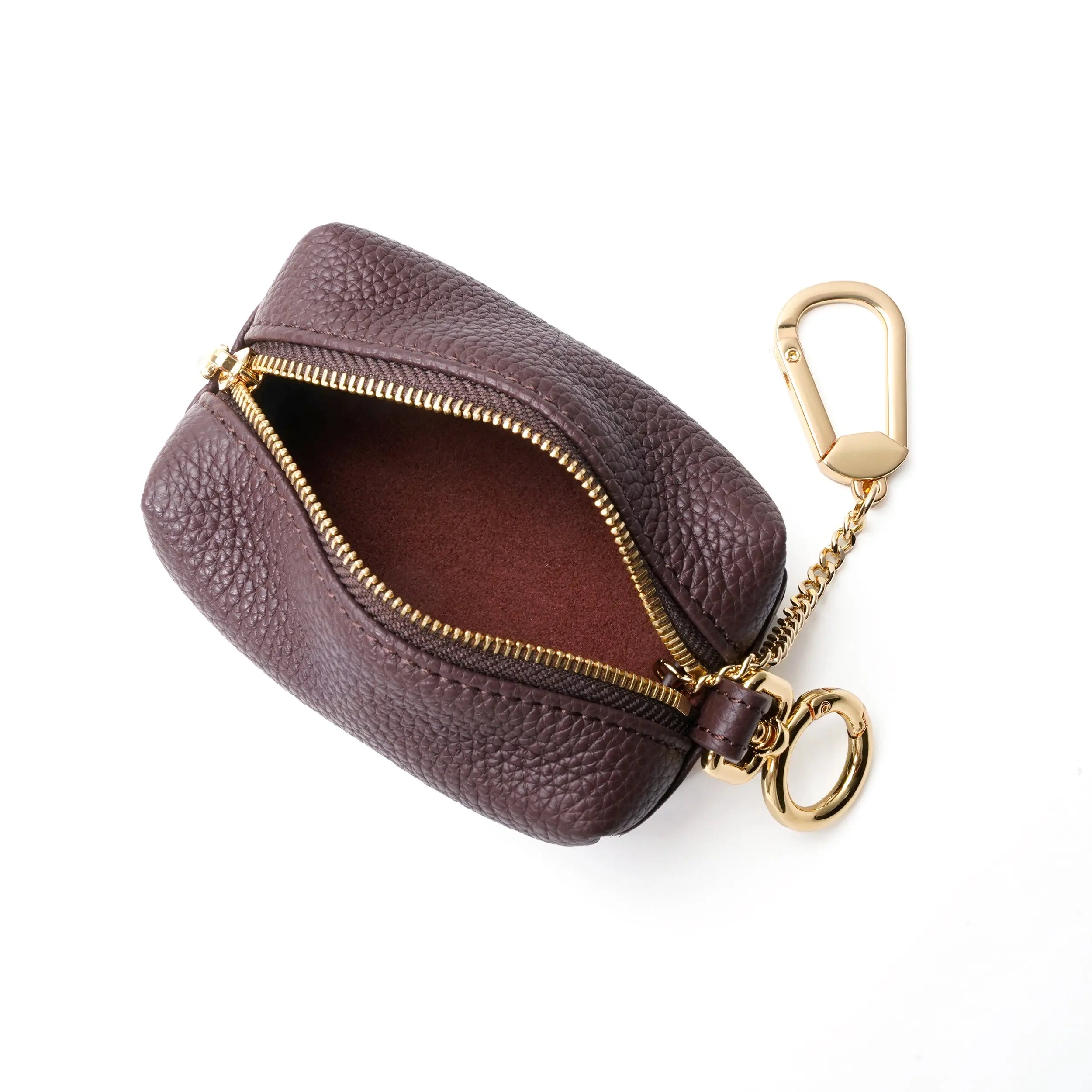 The Key Cube - Togo Leather Versatile Pouch with hook dressupyourpurse