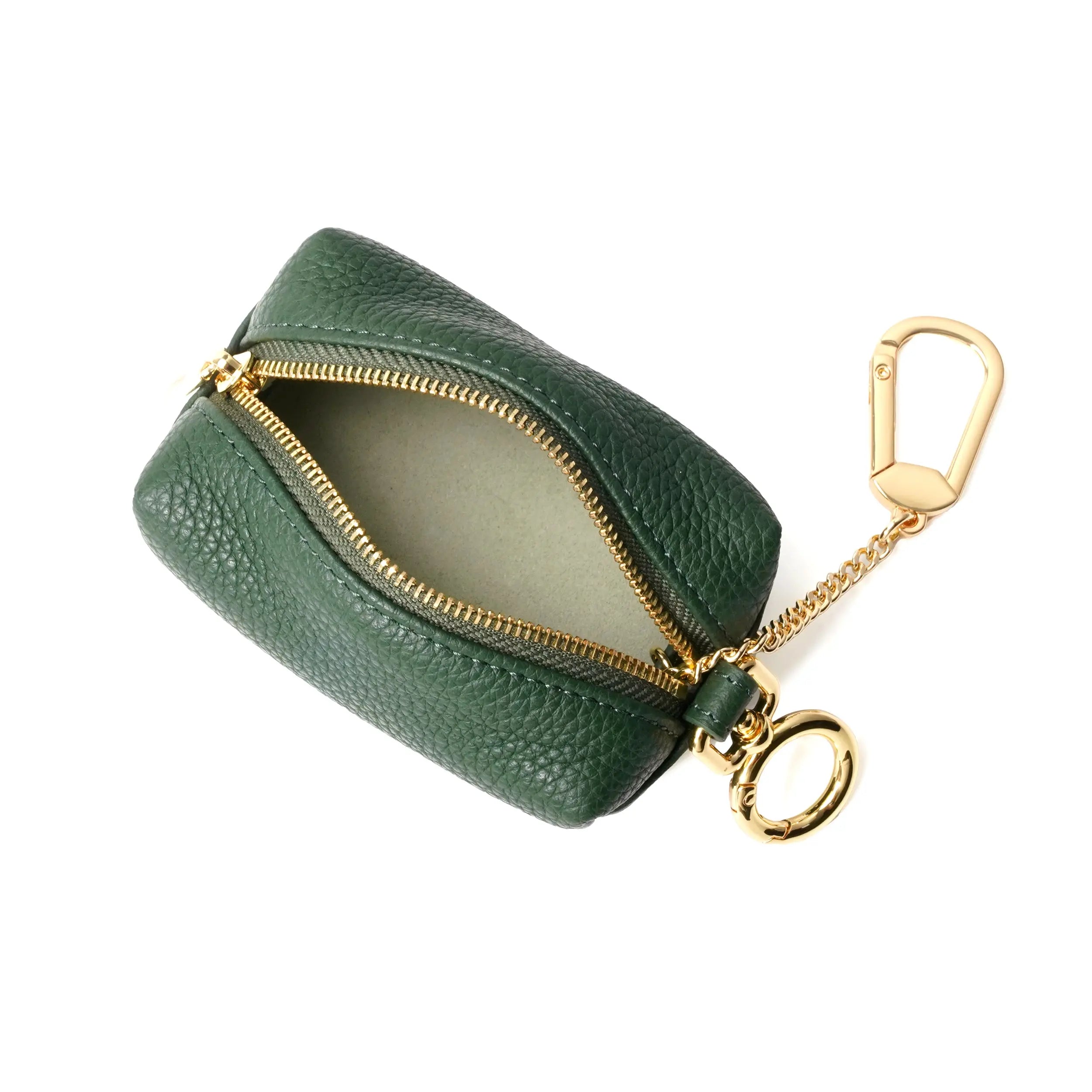 The Key Cube - Togo Leather Versatile Pouch with hook dressupyourpurse