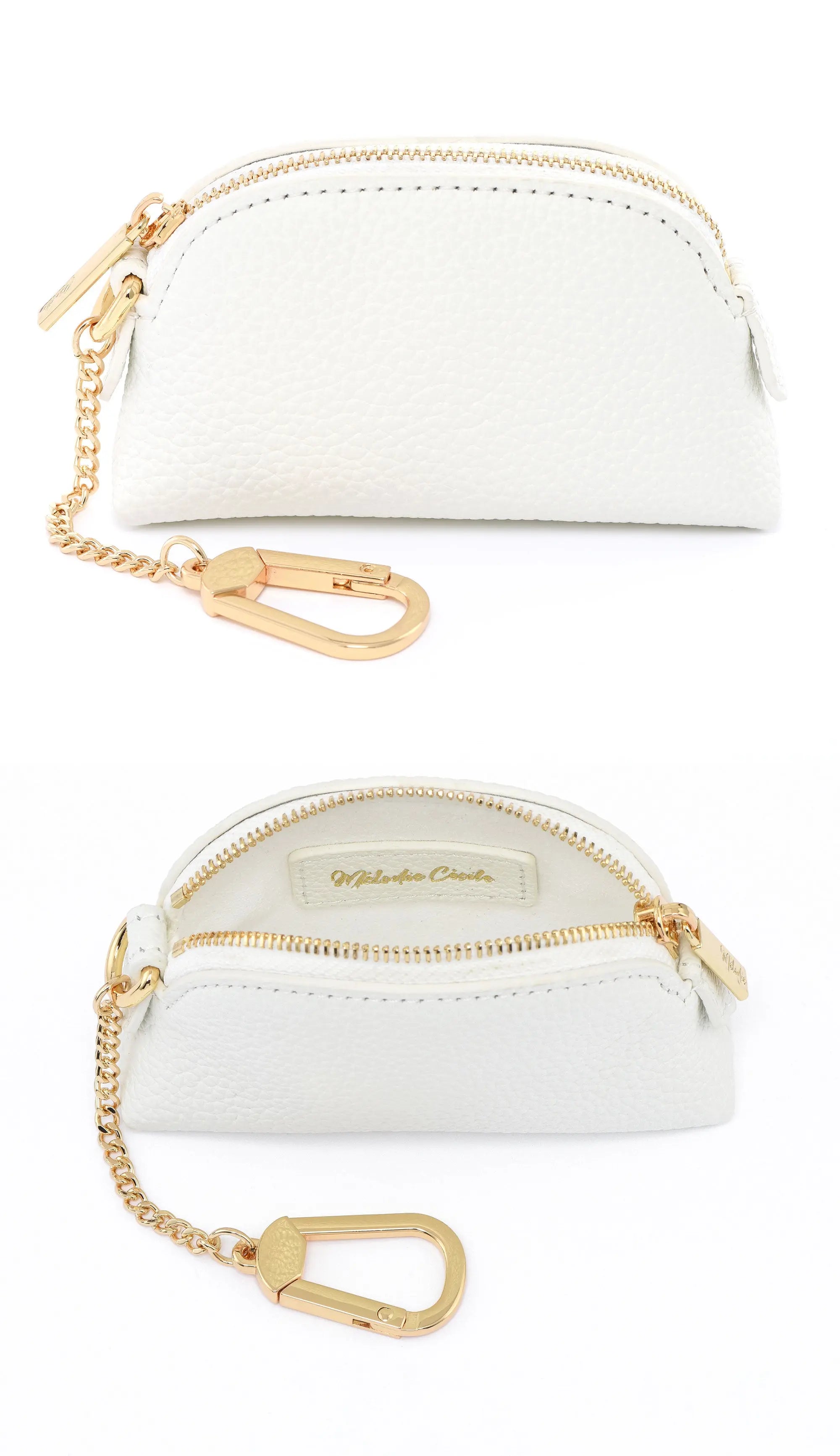 The Lippy Case - Togo Leather Mini Cosmetic Pouch dressupyourpurse