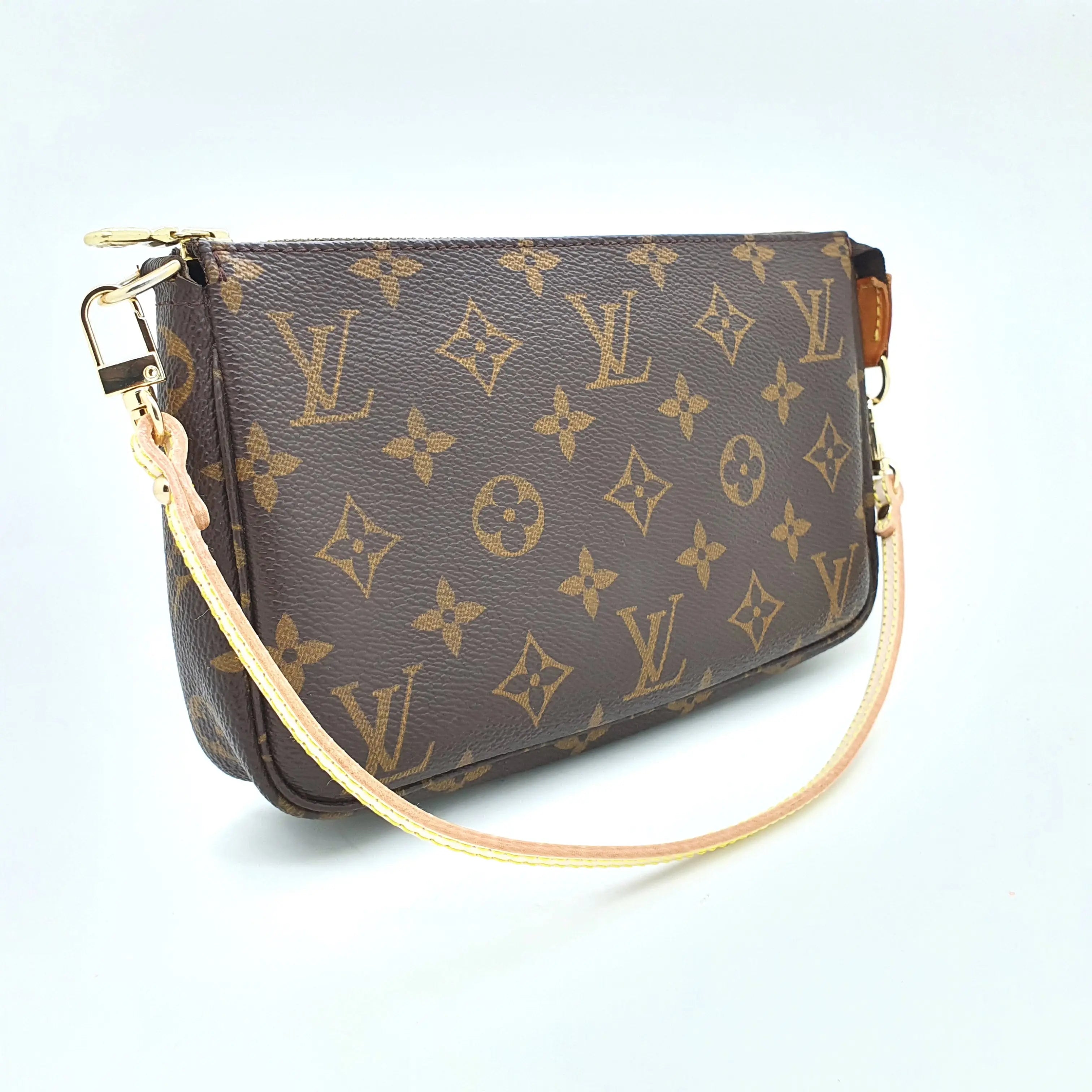 Ultra Thin 40cm Leather Short Strap replacement for Pochette Accessoires dressupyourpurse