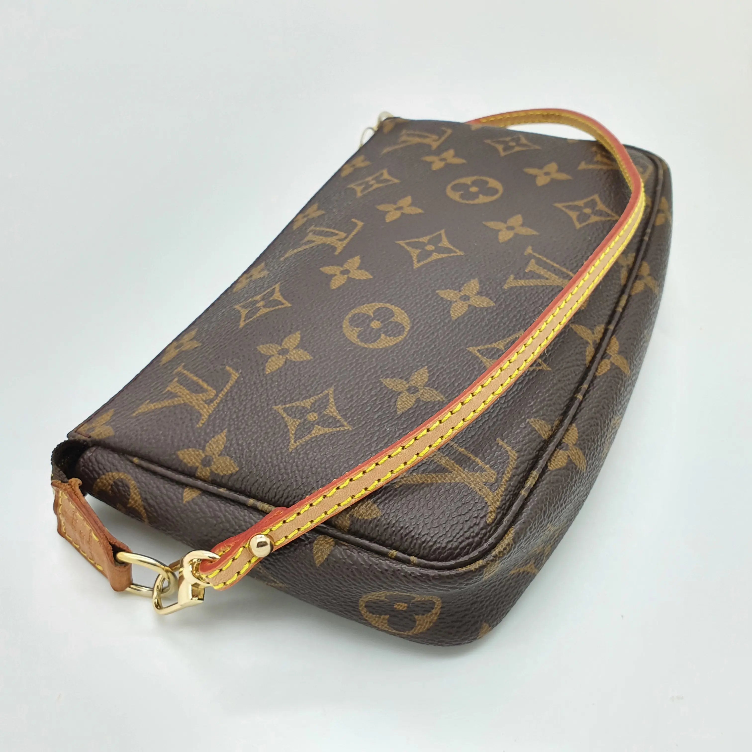 Ultra Thin 40cm Leather Short Strap replacement for Pochette Accessoires dressupyourpurse