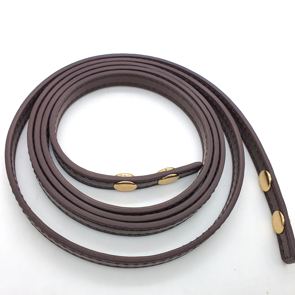 Dark Brown Leather Strap (13mm Petite Width) for LV DE Pochette
