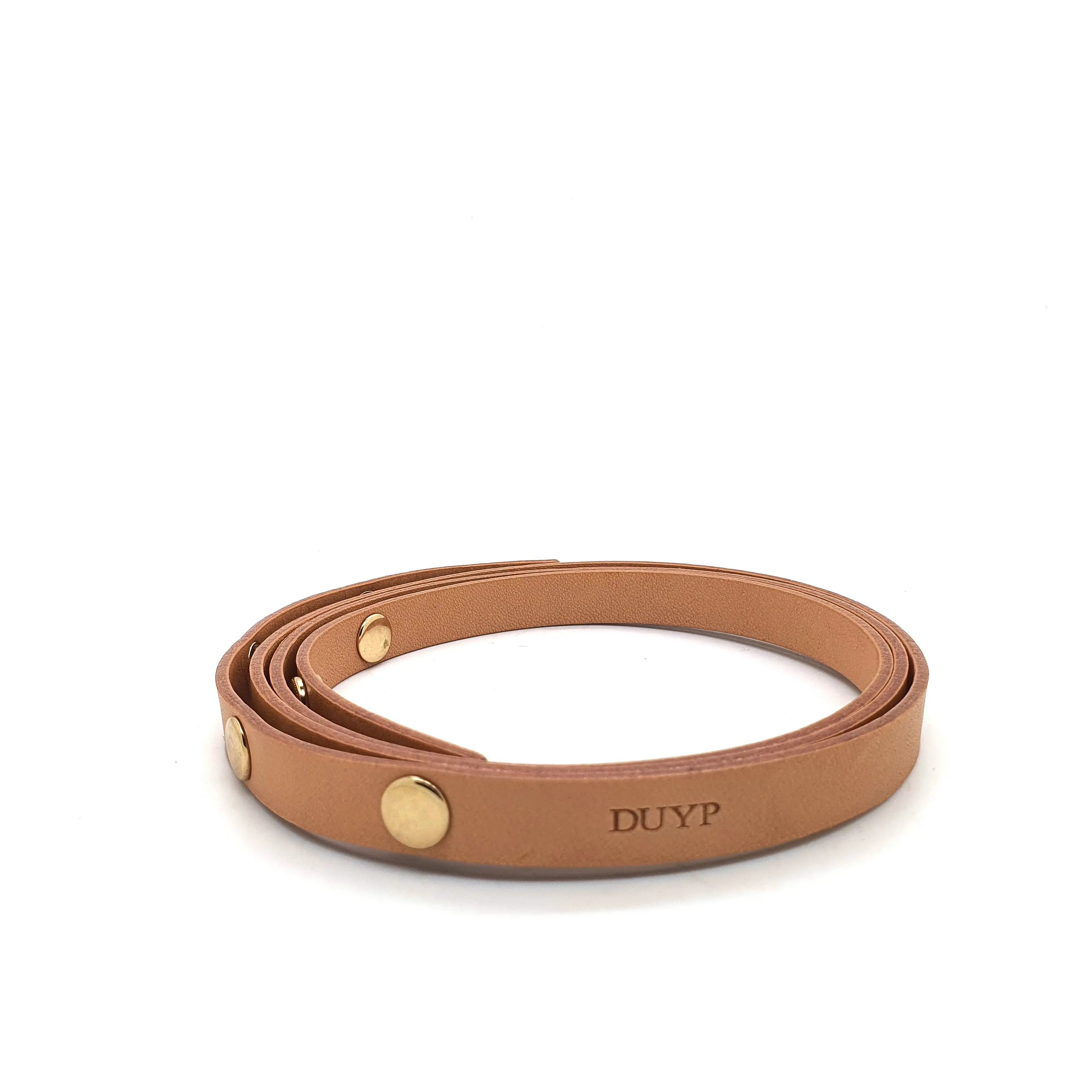 Honey Patina Vachetta Leather Button Snaps Belt Strap for Florentine Pochette dressupyourpurse