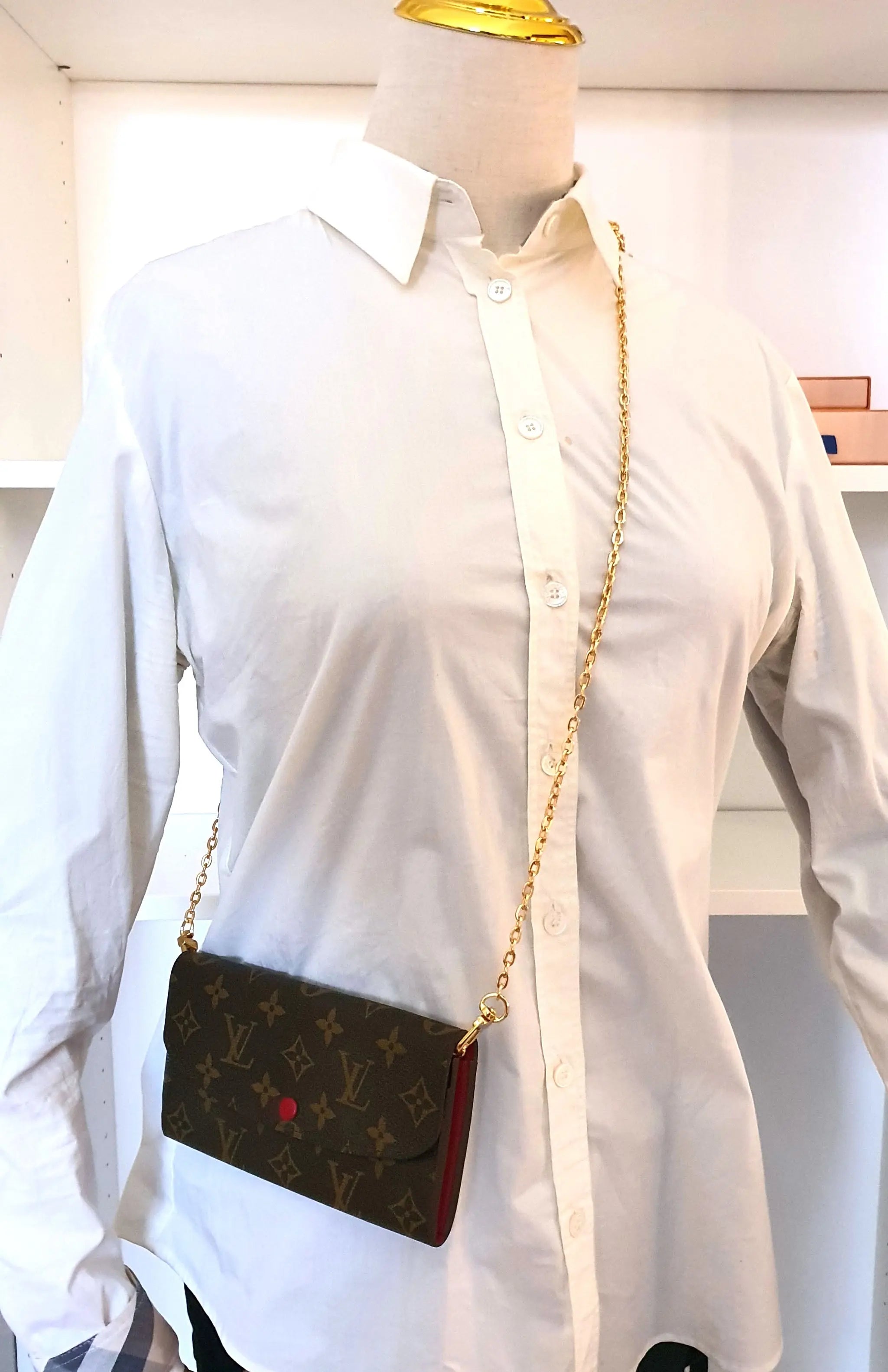 Crossbody Chain Conversion Kit For Wallets (Designer Purse Sarah, Emilie, Chanel Wallets and more) dressupyourpurse