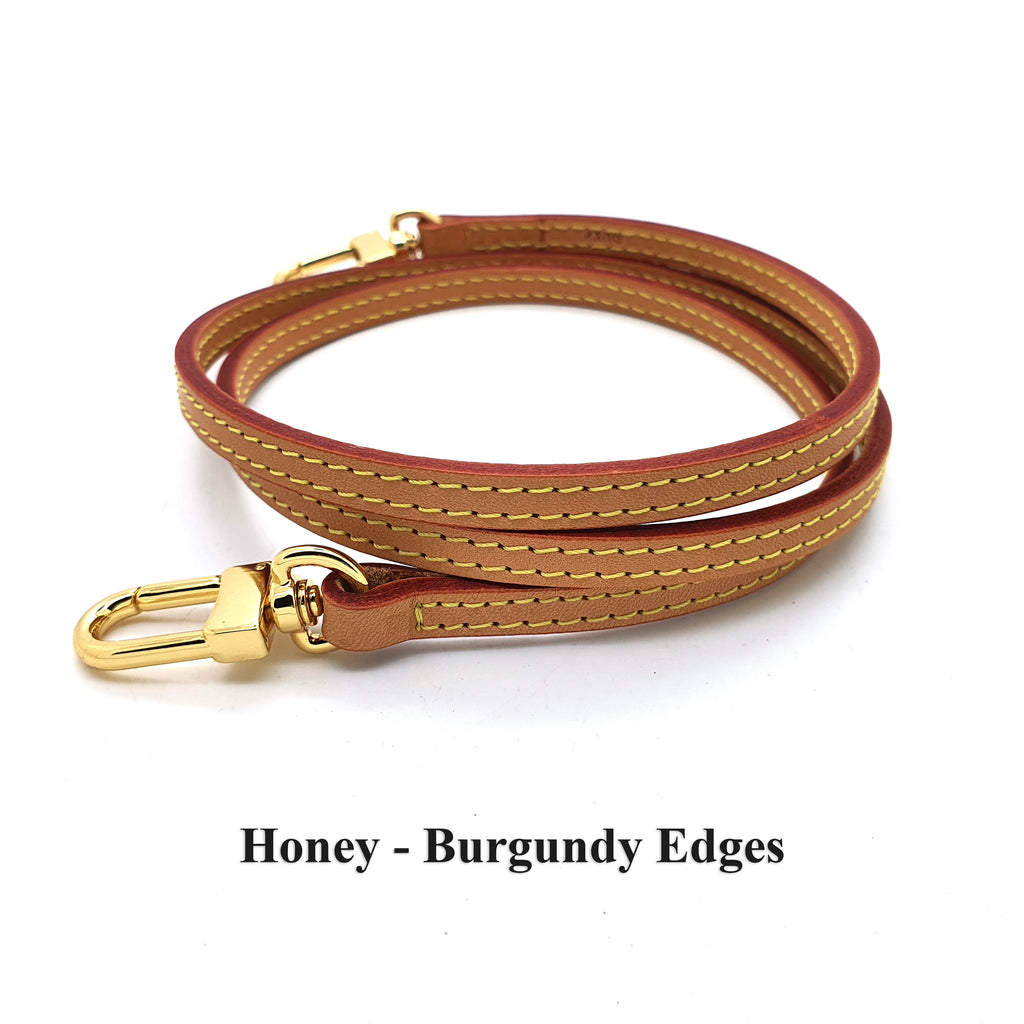 Dark Brown & Golden Honey Strap 1 Wide Adjustable Shoulder to