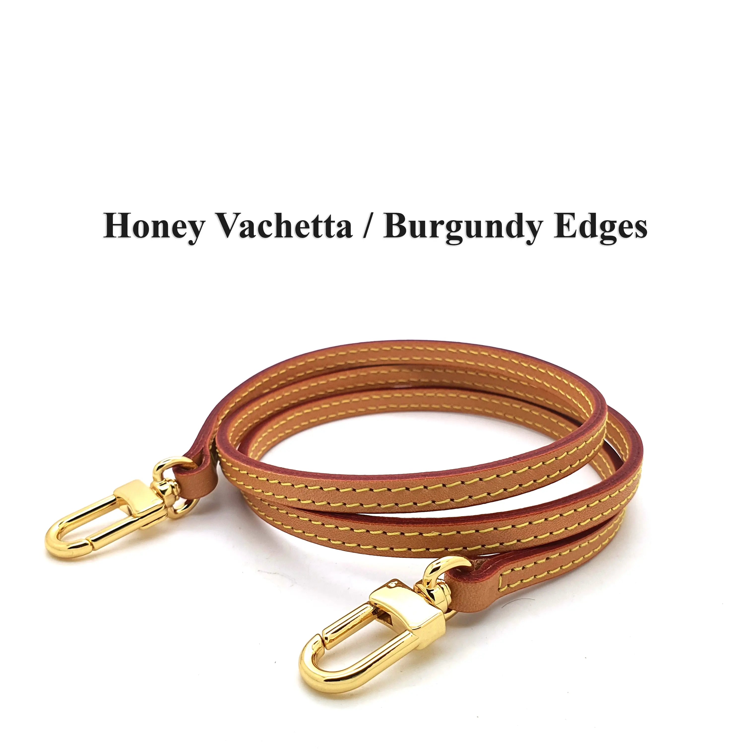 1/4" 7mm genuine leather ultra thin crossbody strap - 7 colors - 6 sizes dressupyourpurse