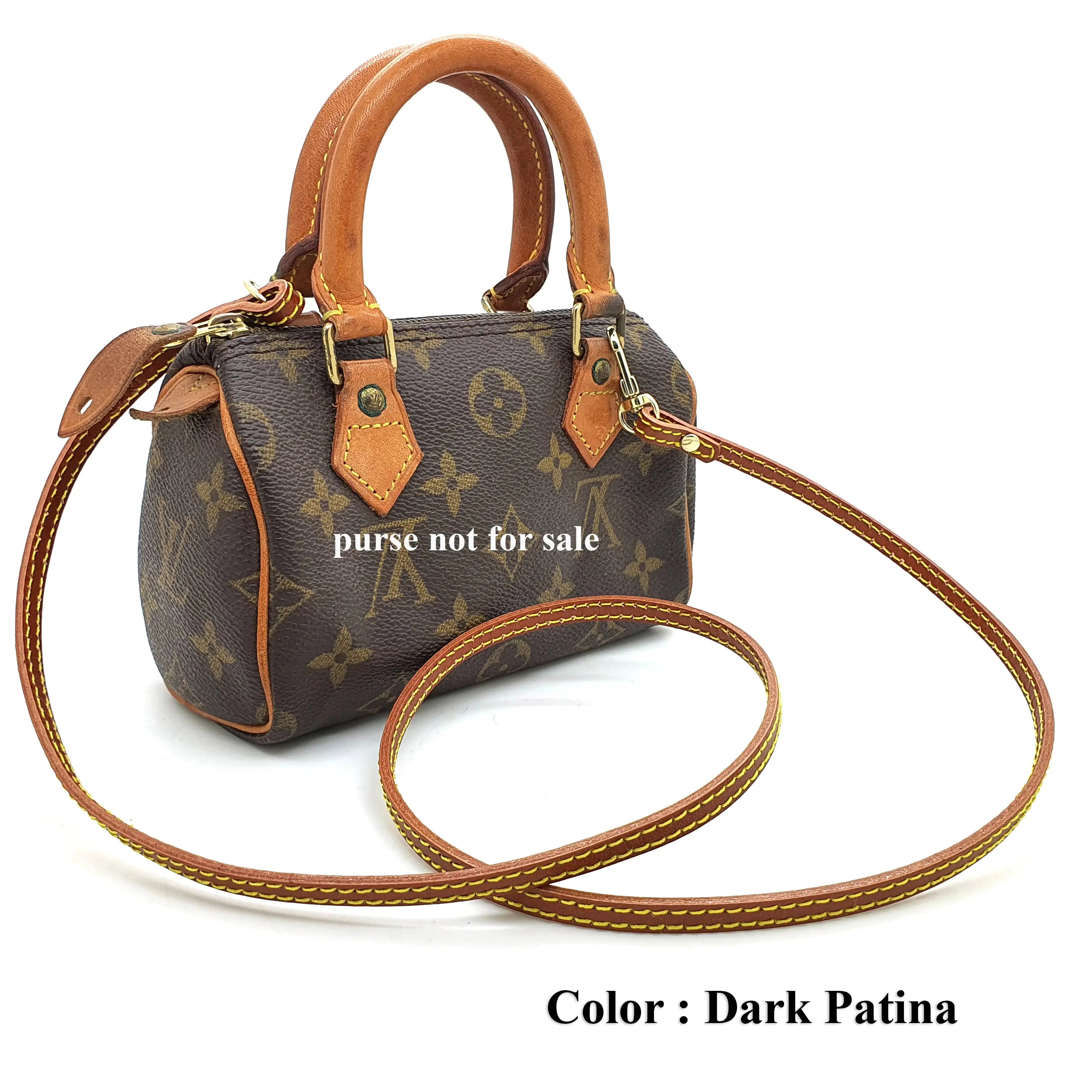 1/4" 7mm genuine leather ultra thin crossbody strap - 7 colors - 6 sizes dressupyourpurse