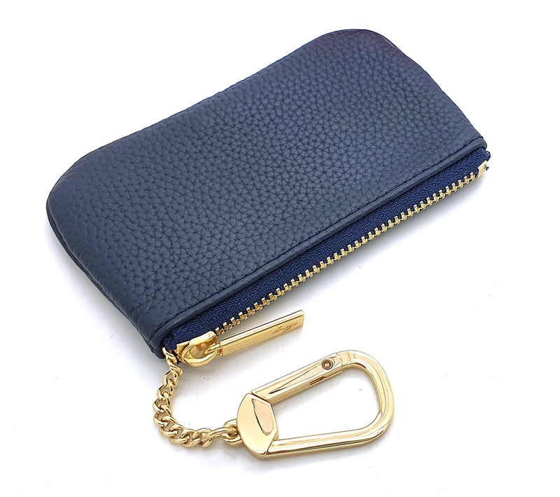 Togo Leather Key pouch - 13 Colors (Gold Hardware)
