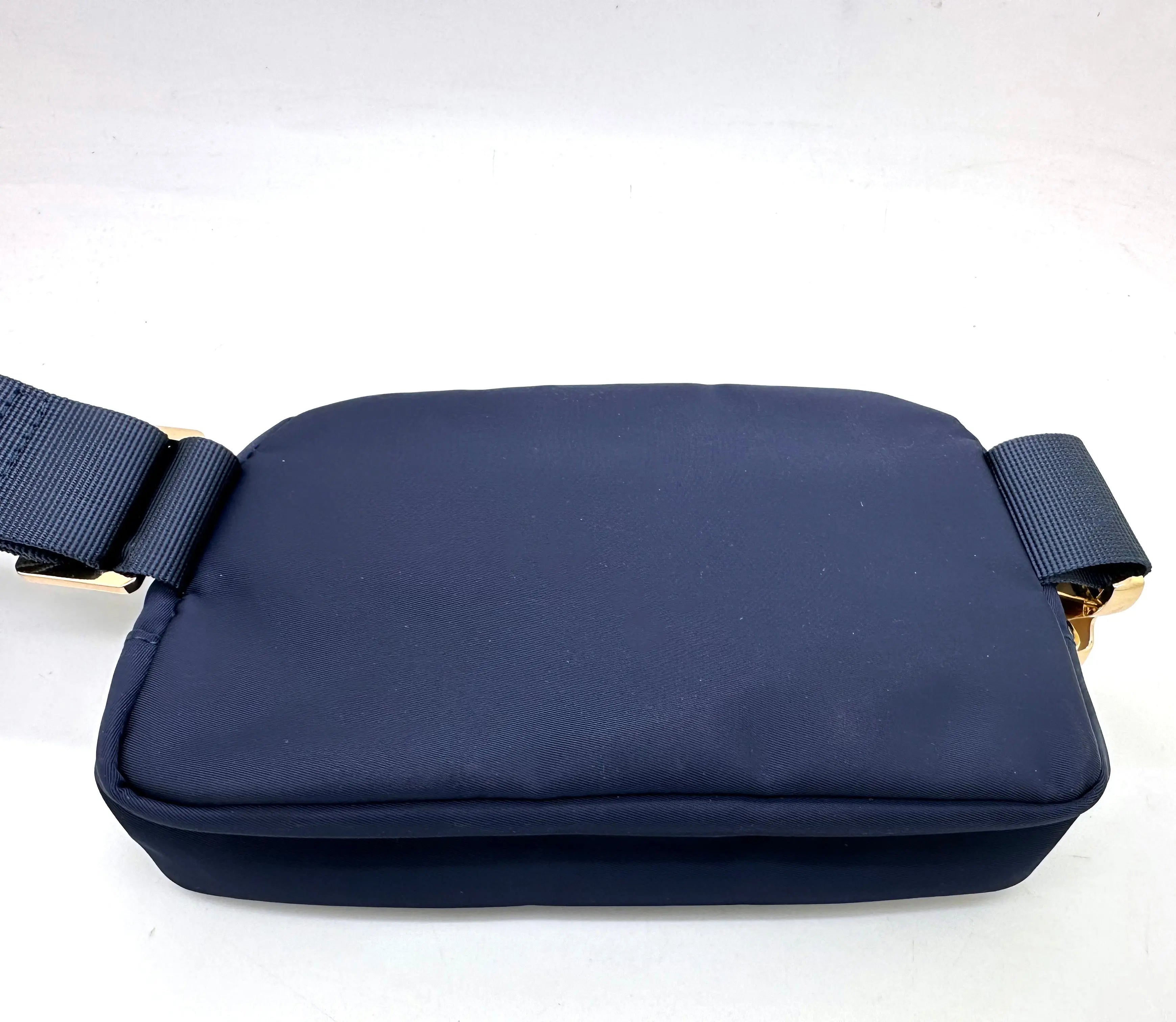 OUTLET "On the Move" bag - Premium Nylon Fanny Pack - Navy dressupyourpurse