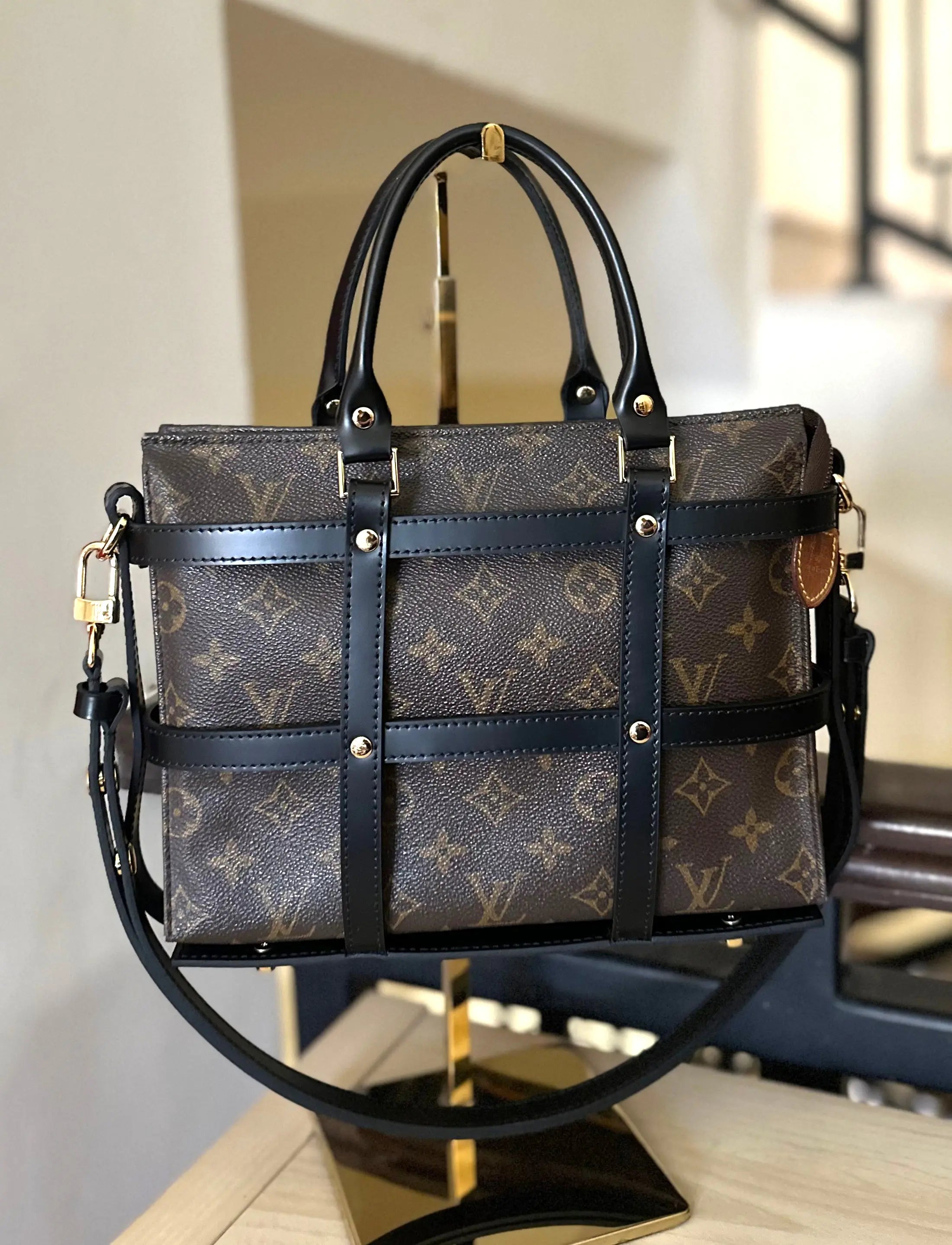 Black cowhide Leather - Encasement for Toiletry 26 dressupyourpurse