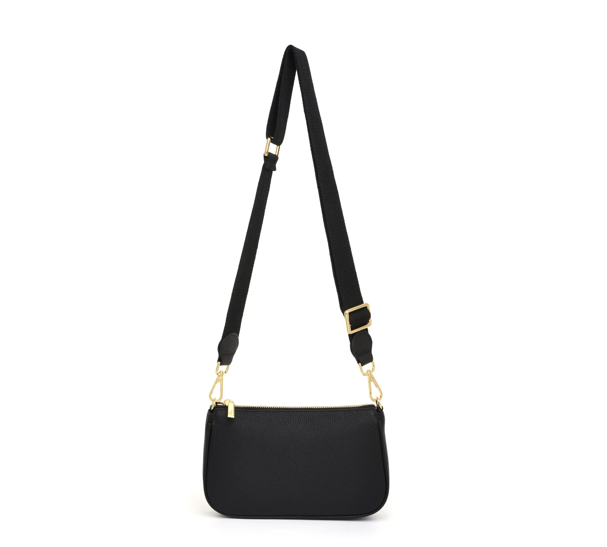 HCC X DUYP - Medium pochette - Black Grained Leather dressupyourpurse