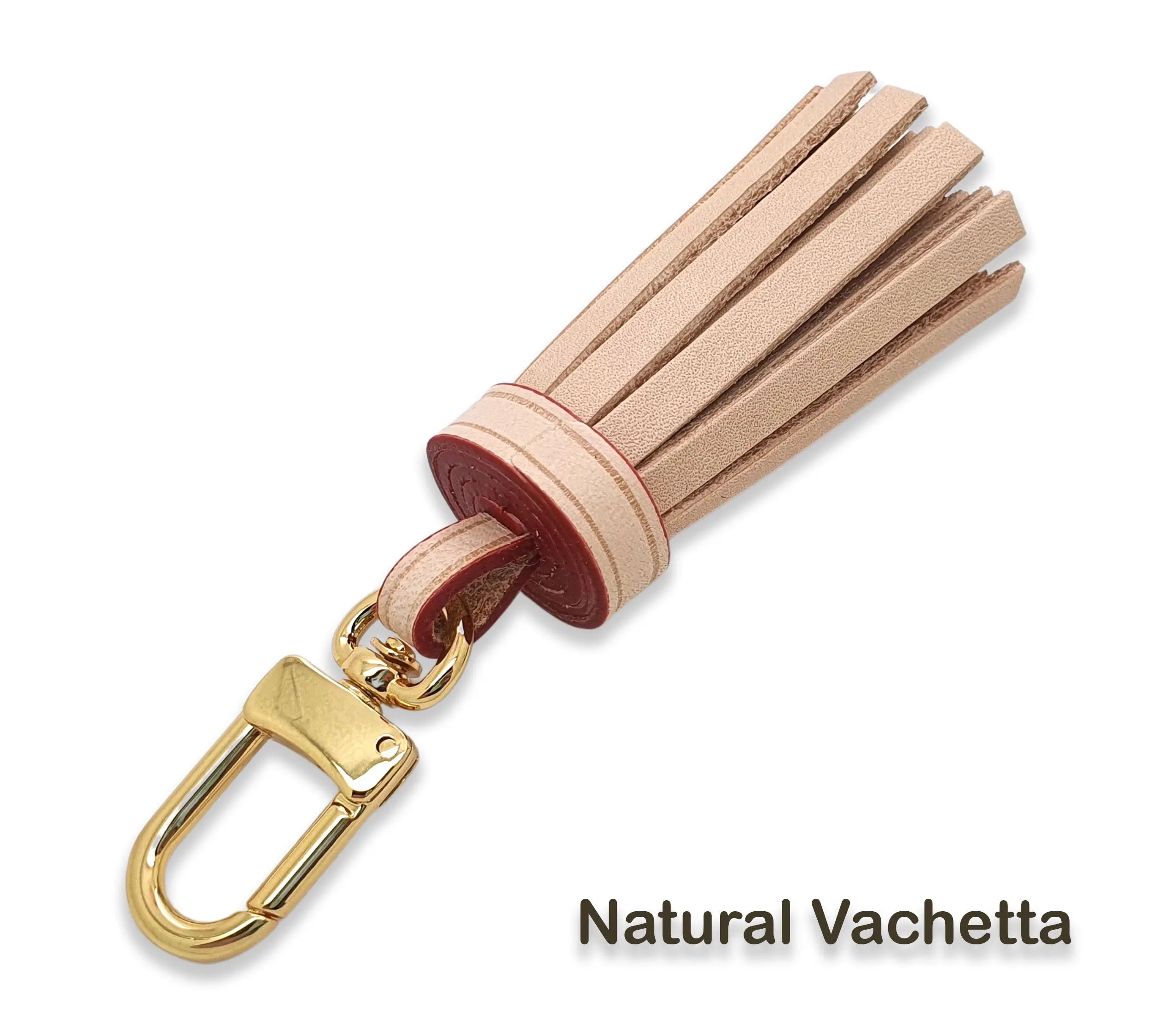 Leather Mini Tassel Bag Charm 10cm dressupyourpurse