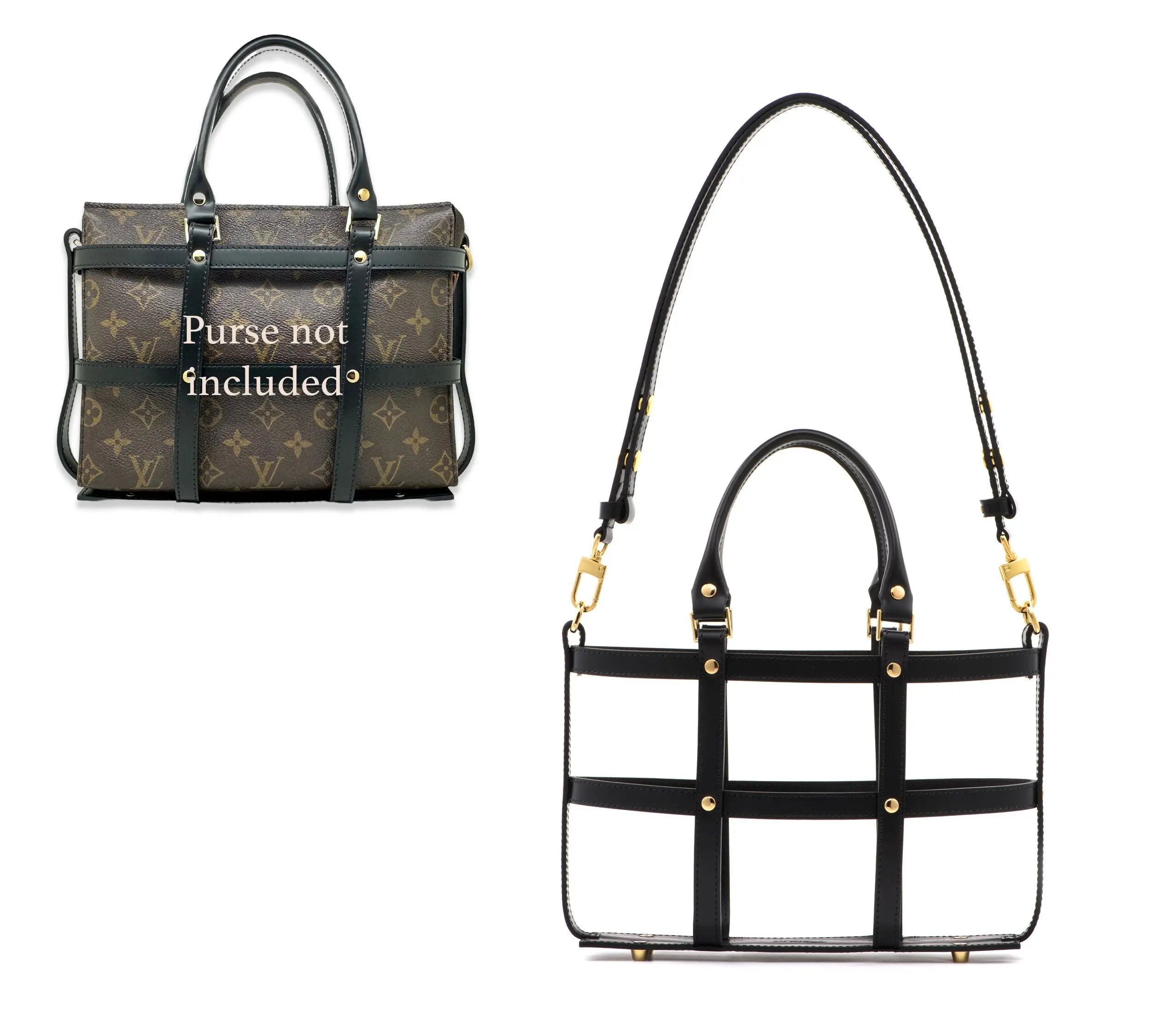 Black cowhide Leather - Encasement for Toiletry 26 dressupyourpurse