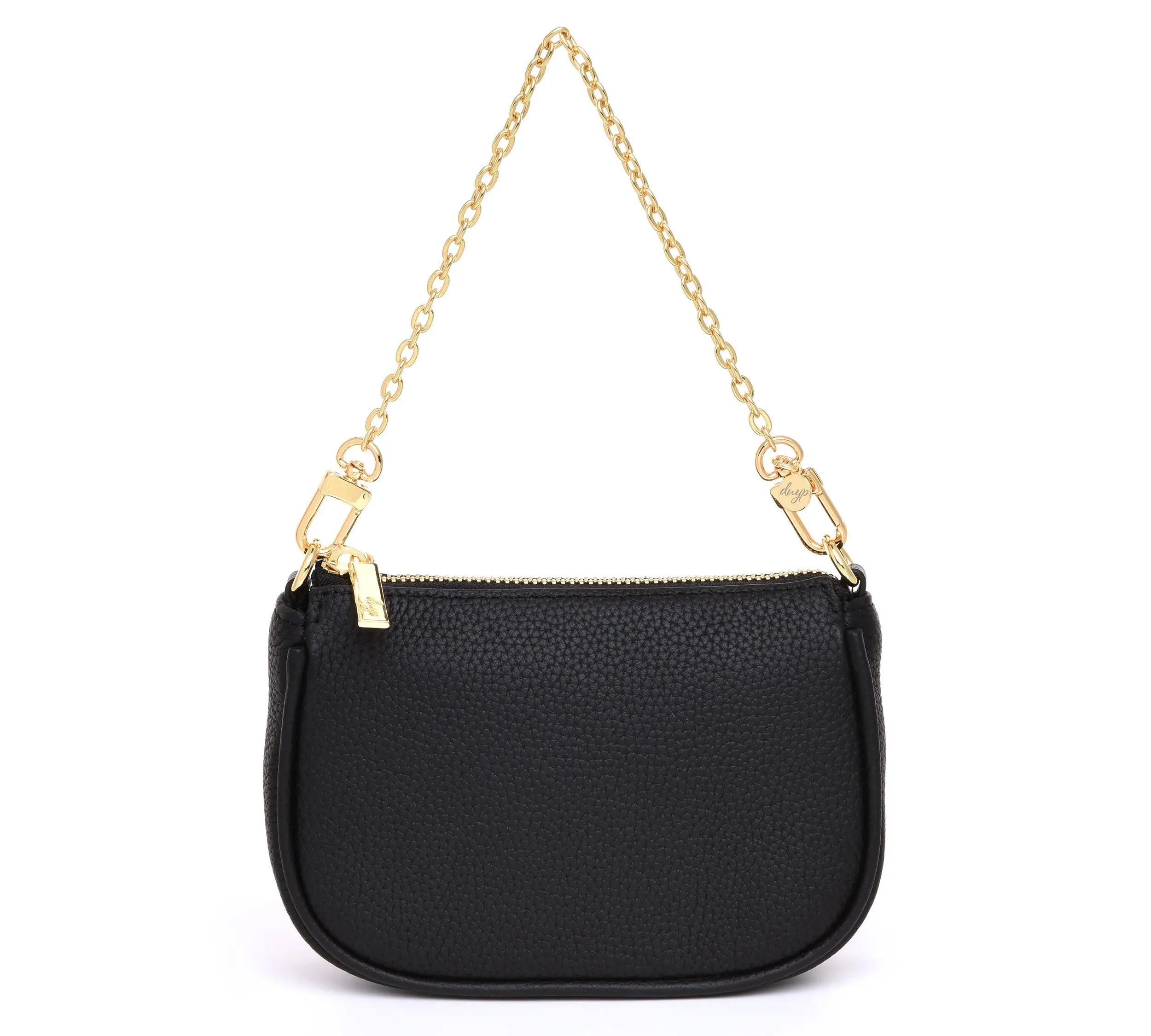 HCC X DUYP - Mini pochette - Black Grained Leather dressupyourpurse