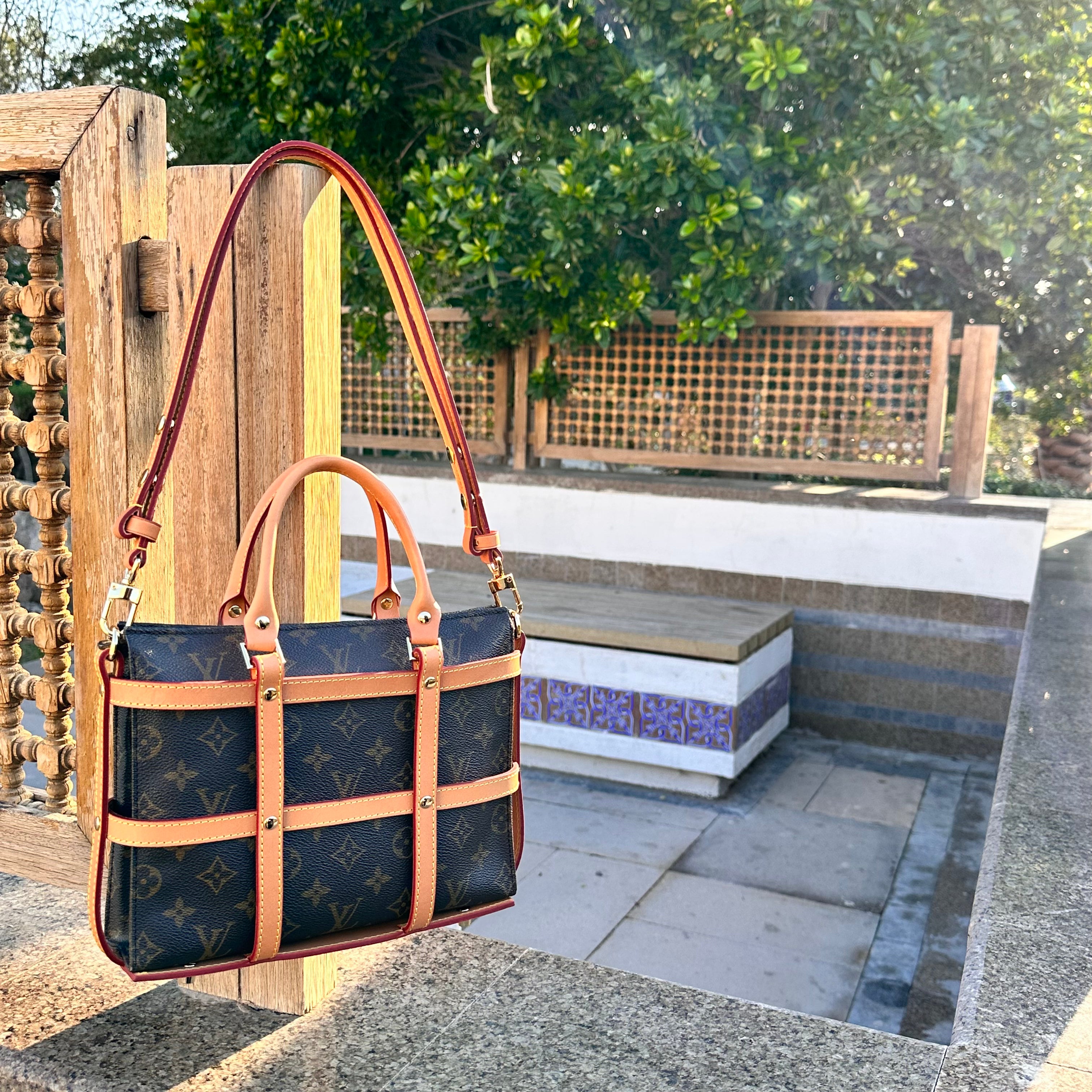 Honey Vachetta Leather - Encasement for Toiletry 26 dressupyourpurse