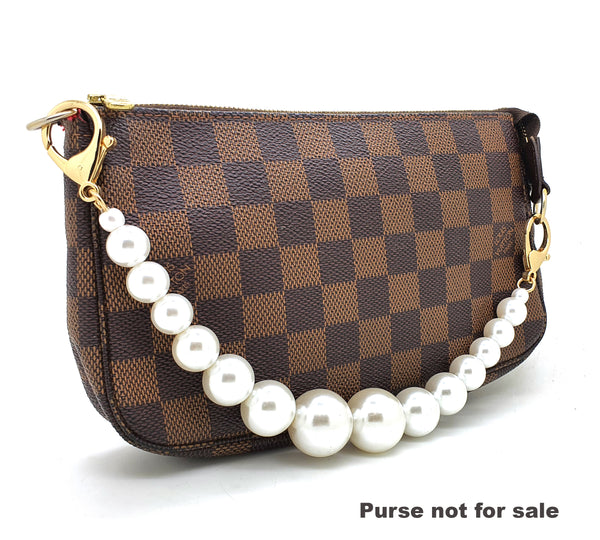 Pearls Handle Bag Charm 33cm