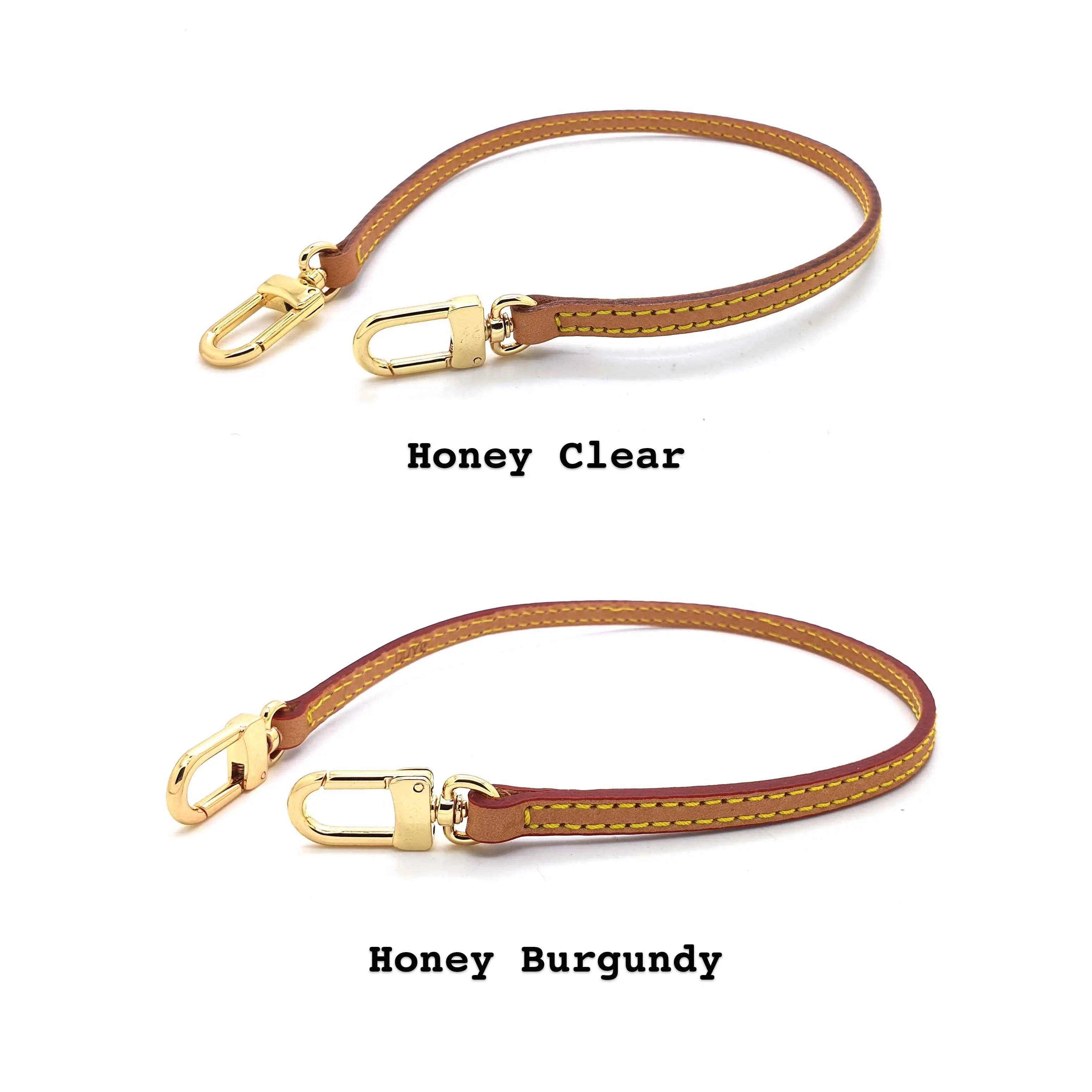 Ultra Thin 40cm Leather Short Strap replacement for Pochette Accessoires dressupyourpurse