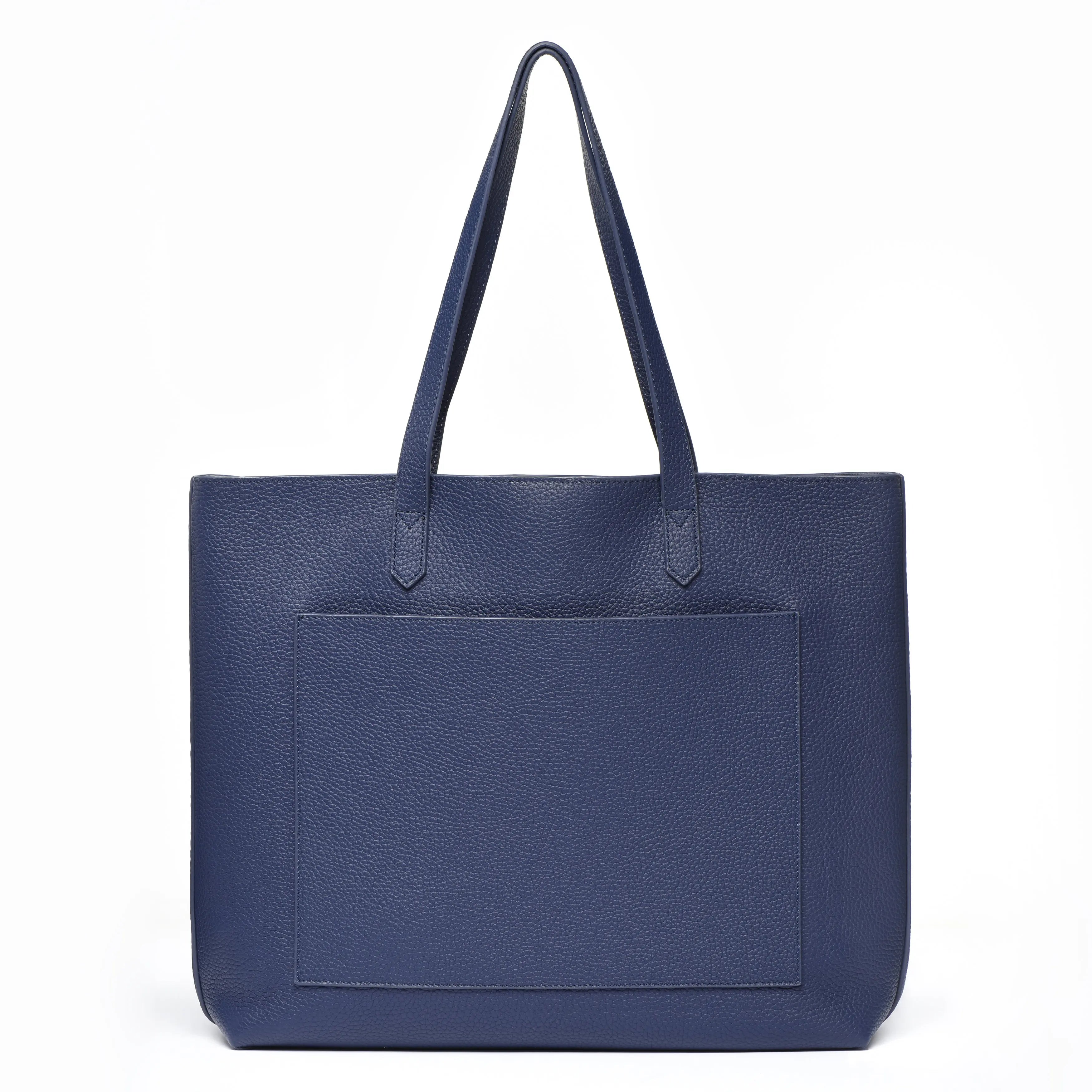 The Everyday Tote – Premium Full-Grain Cowhide Leather – Indigo Blue dressupyourpurse