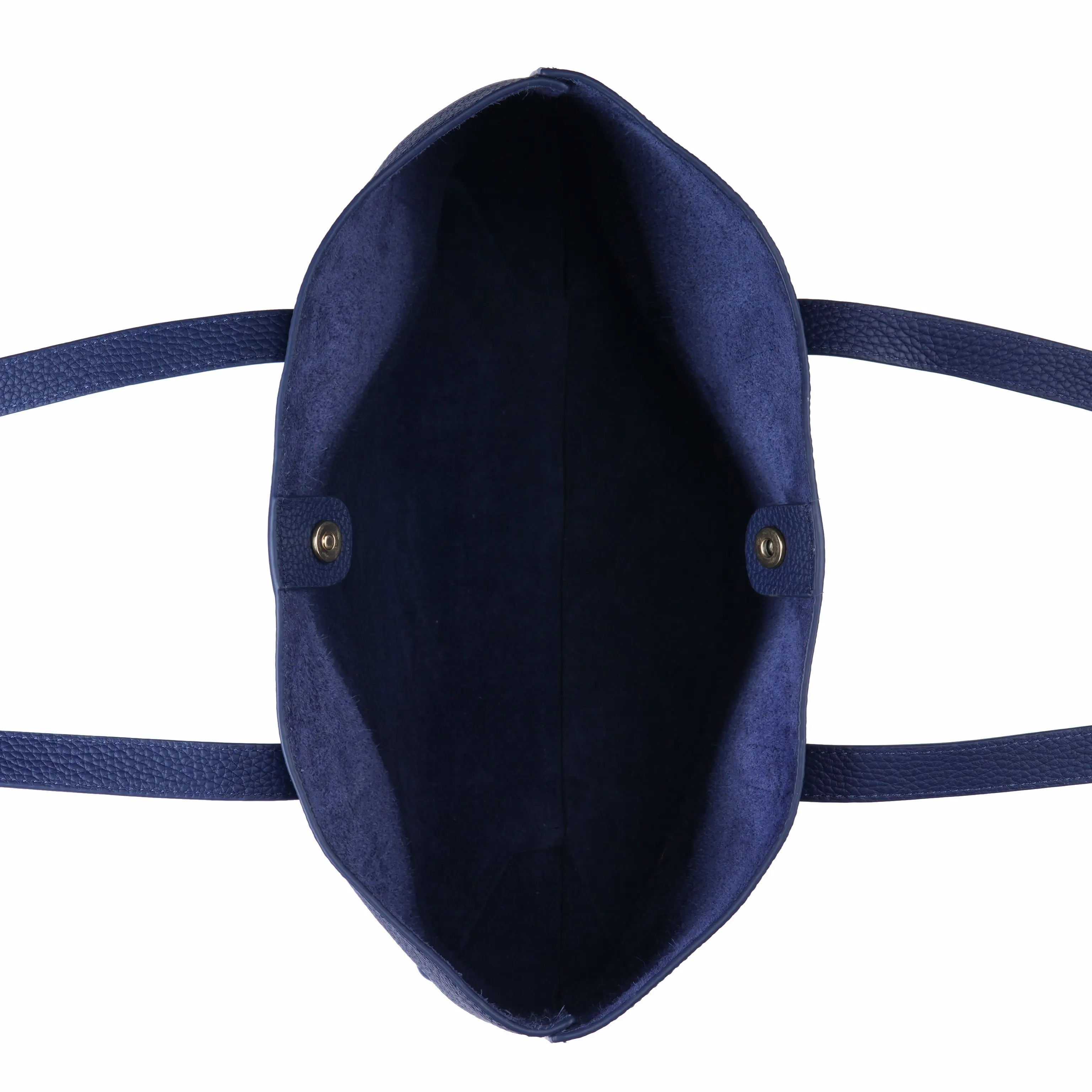 The Everyday Tote – Premium Full-Grain Cowhide Leather – Indigo Blue dressupyourpurse