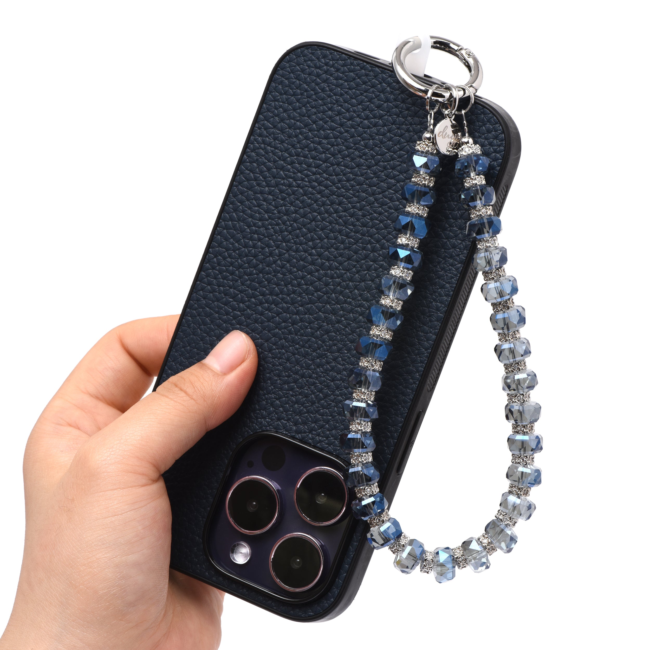 Crystal Charm Wristlet – Glass Beaded Phone Wrist Strap & Bag Charm