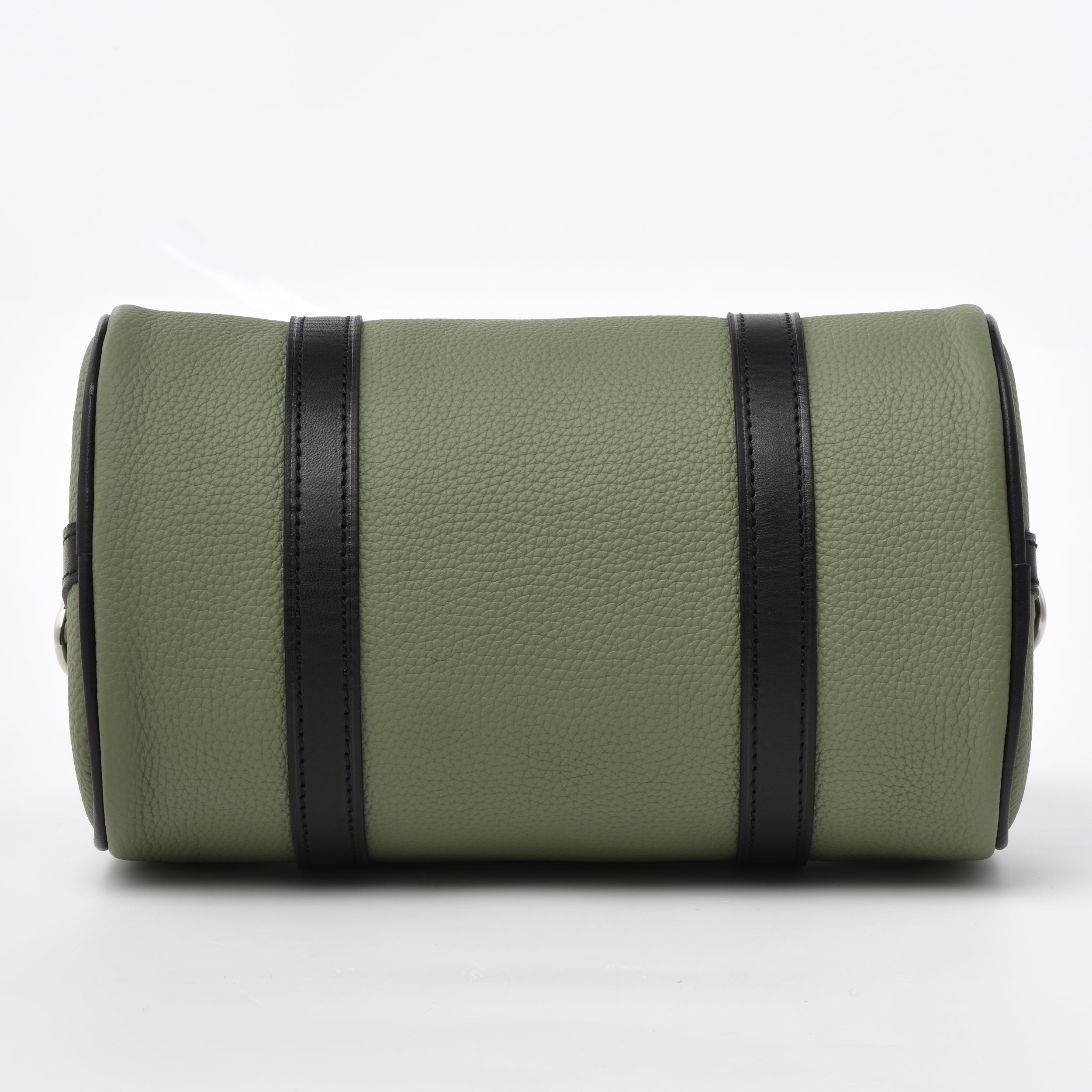 OLIVE Togo and Vachetta Leather - Mini Boston bag