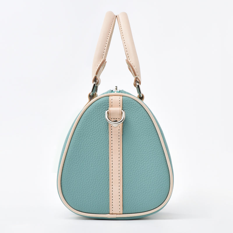 Tiffany Blue Togo and Vachetta Leather - Mini Boston bag