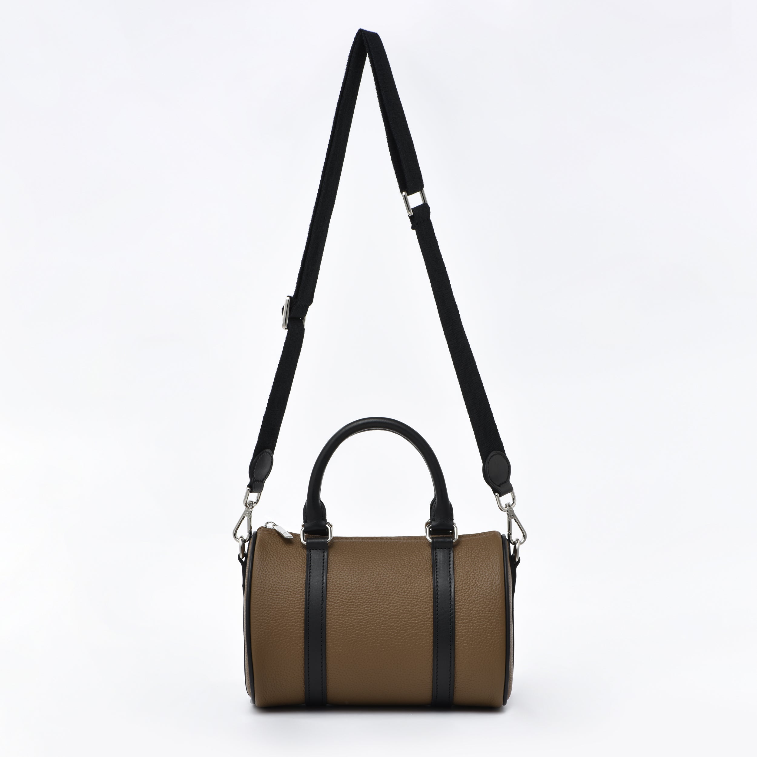 KAKI Togo et Cuir Vachetta - Mini sac Boston