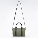 OLIVE Togo and Vachetta Leather - Mini Boston bag
